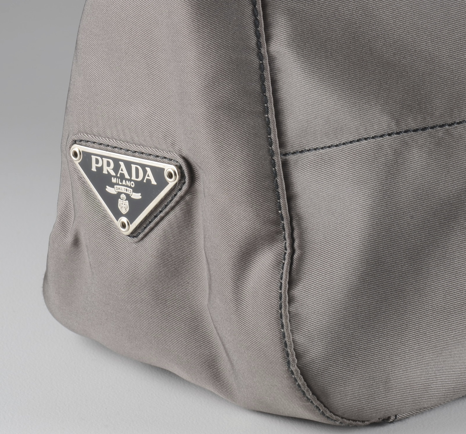 PRADA of Milano, Italy Nylon Purse with Leather Link Strap