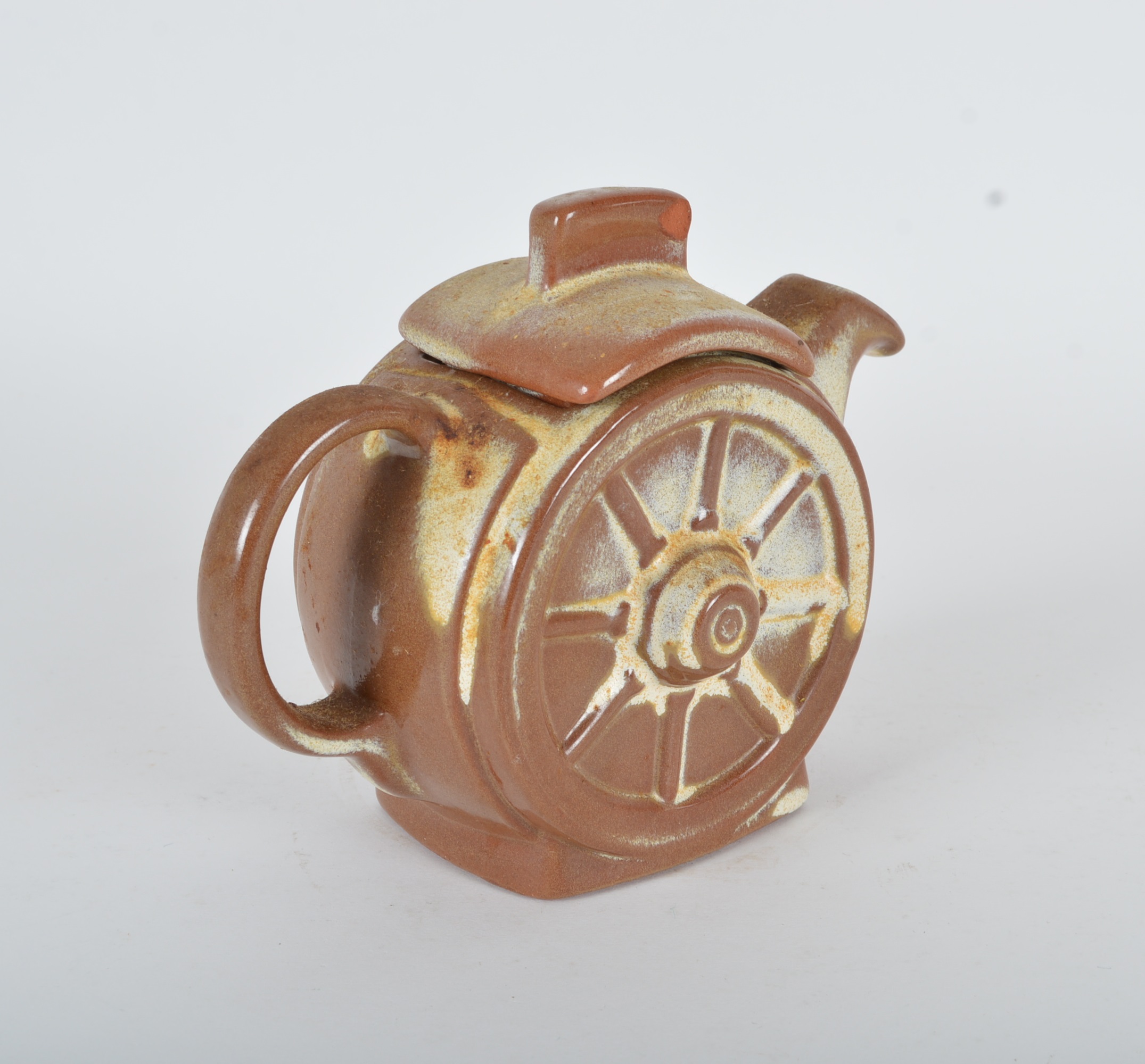 Frankoma Pottery Wagon Wheel Teapot