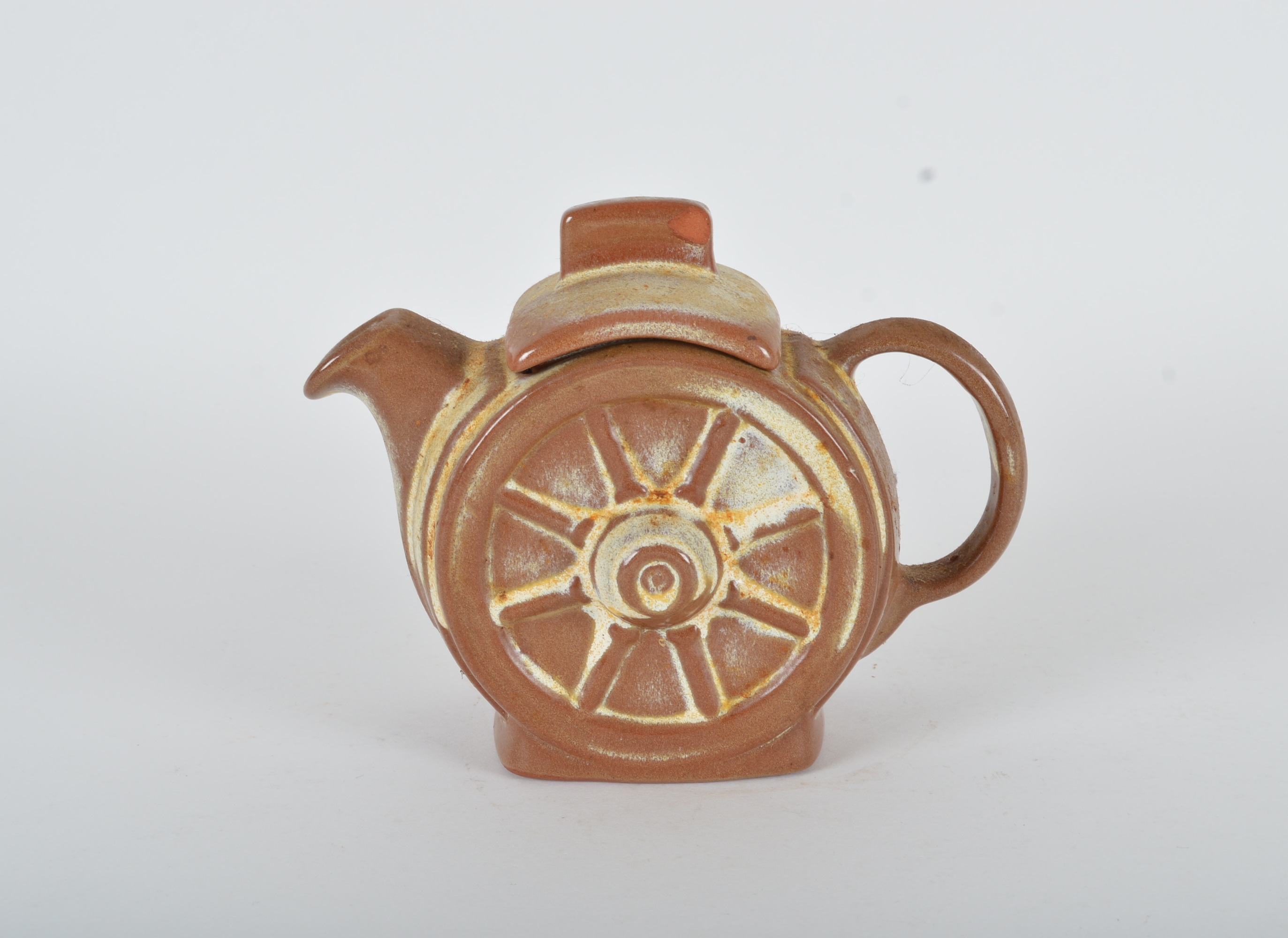 Frankoma Pottery Wagon Wheel Teapot