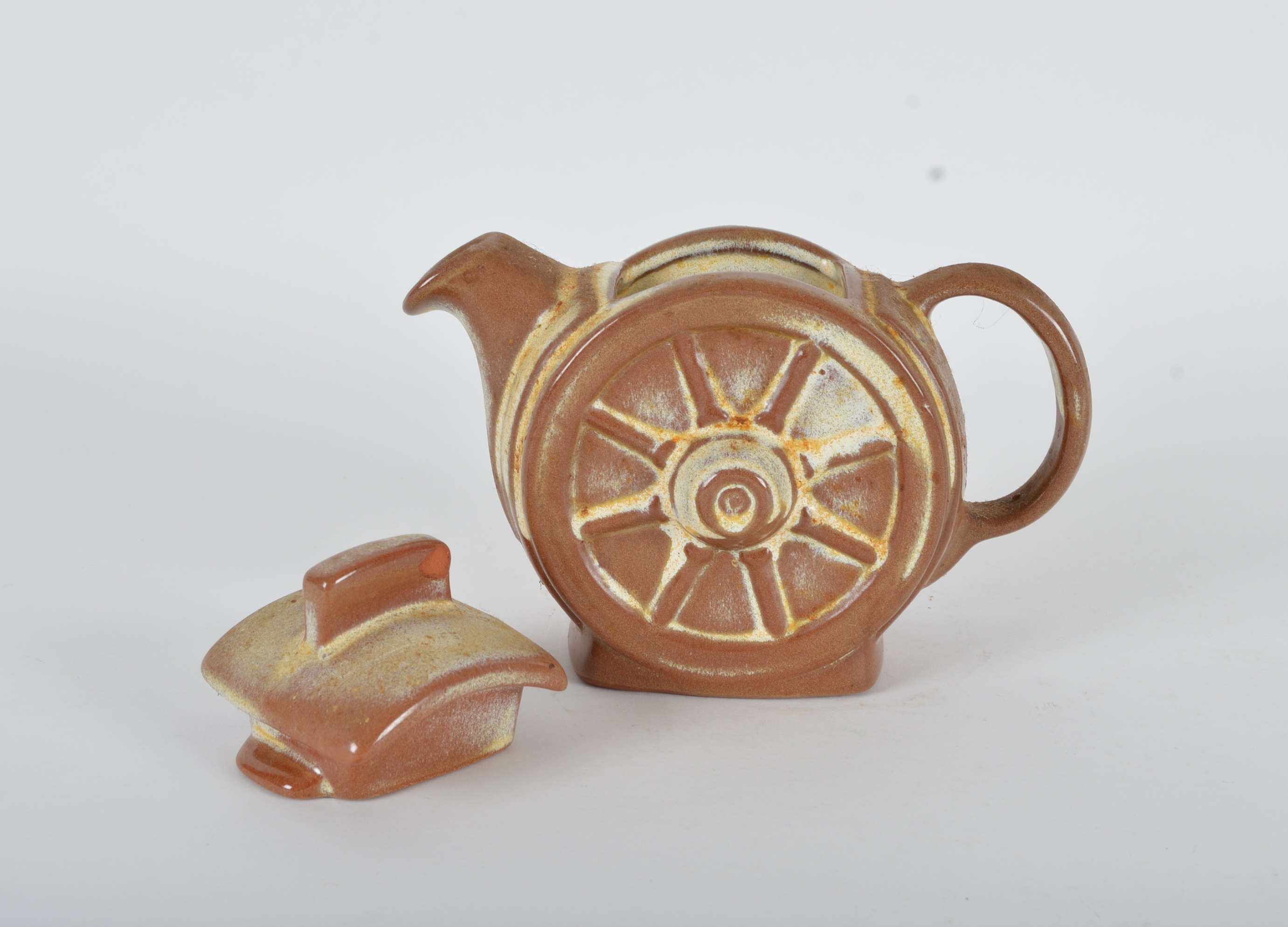 Frankoma Pottery Wagon Wheel Teapot