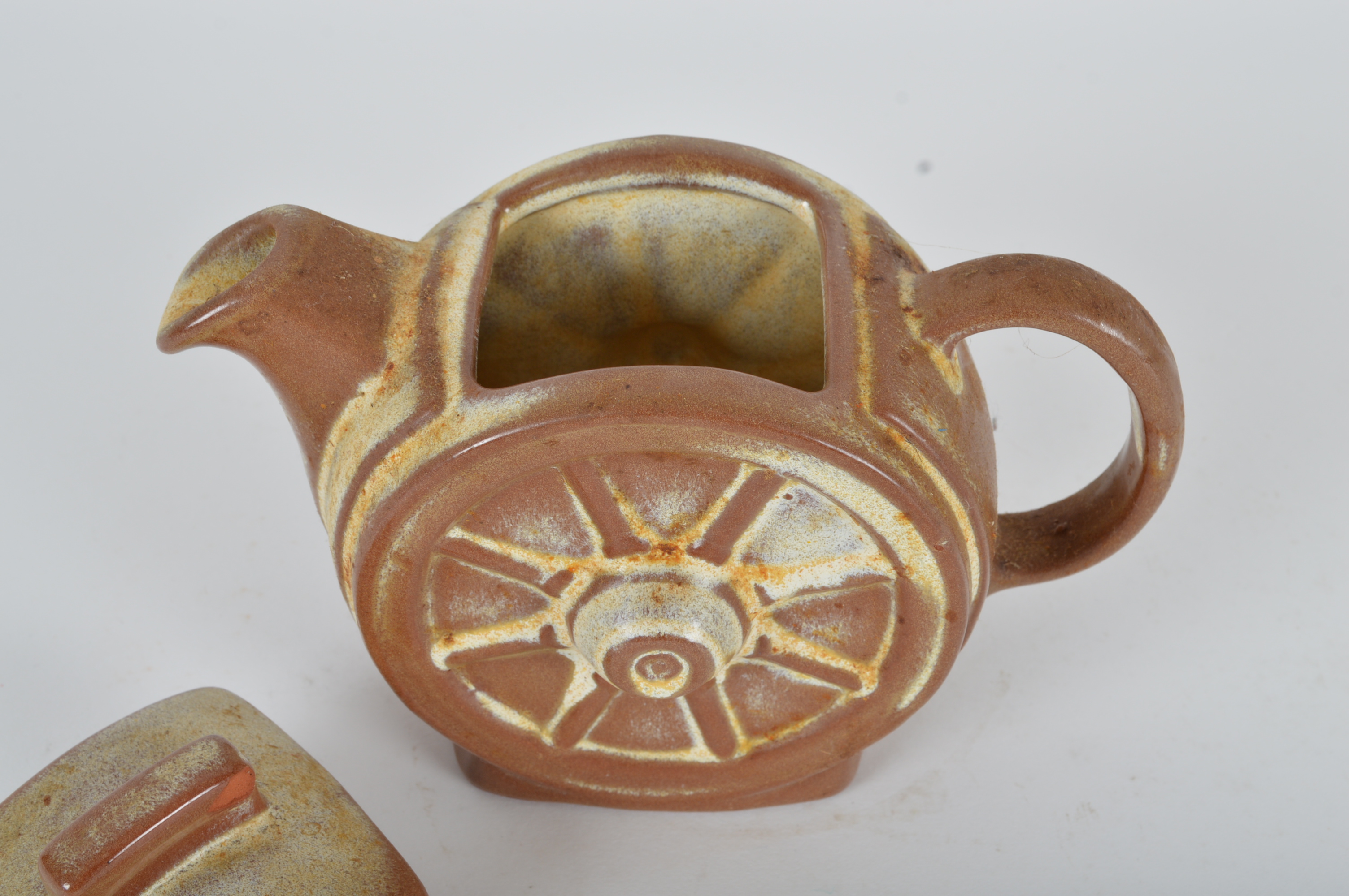 Frankoma Pottery Wagon Wheel Teapot