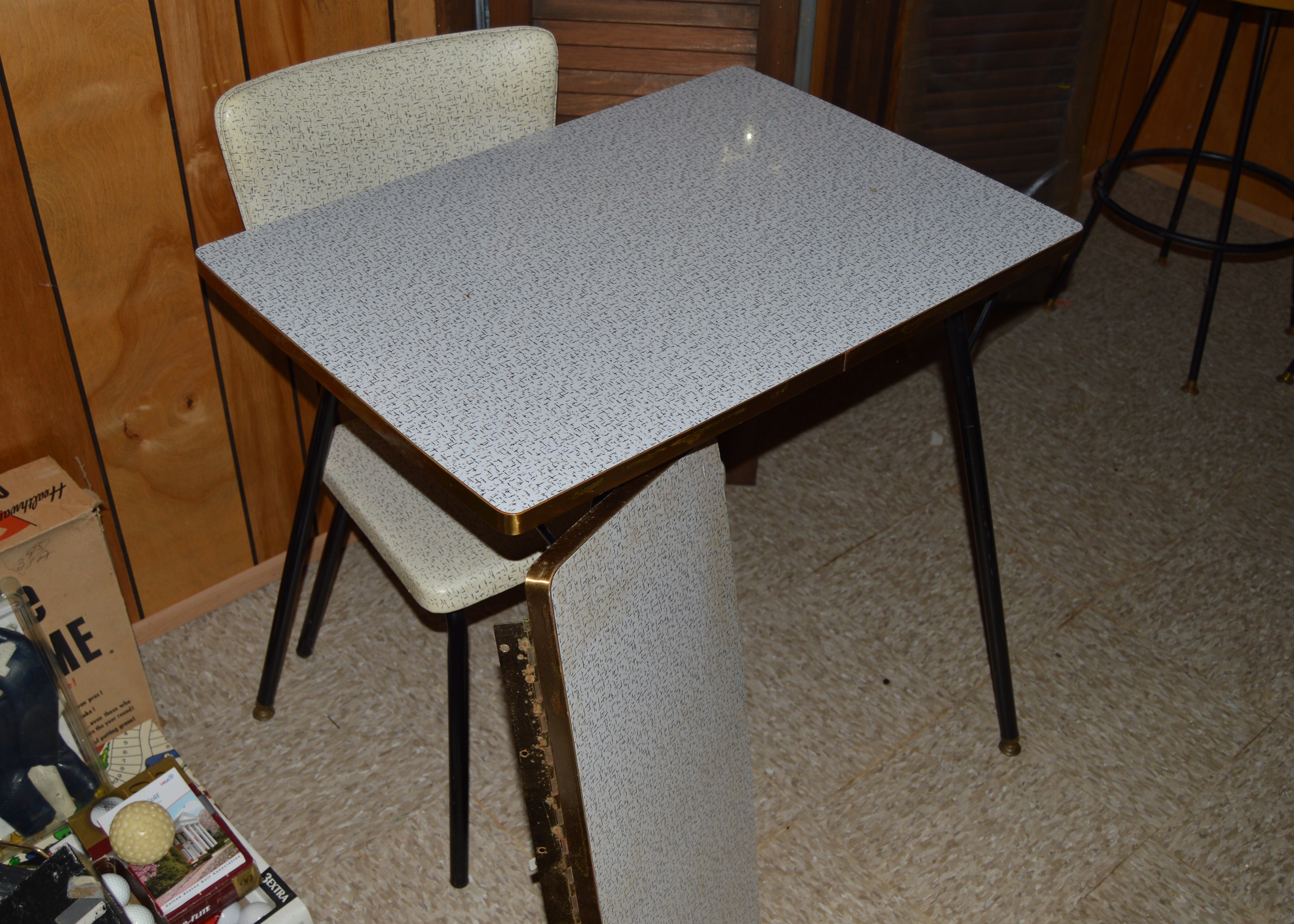 Laminate Table and Vinyl Chair