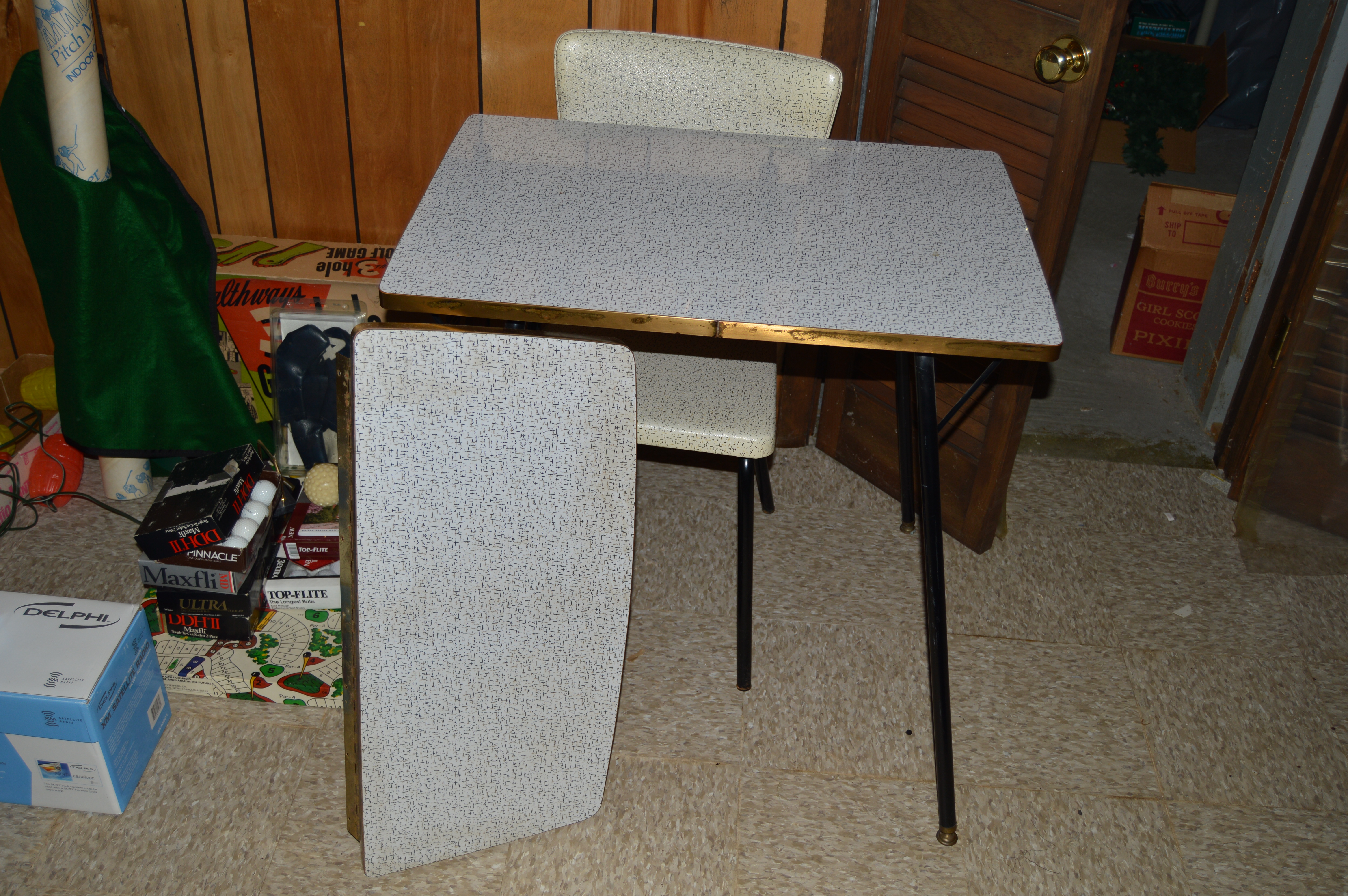 Laminate Table and Vinyl Chair