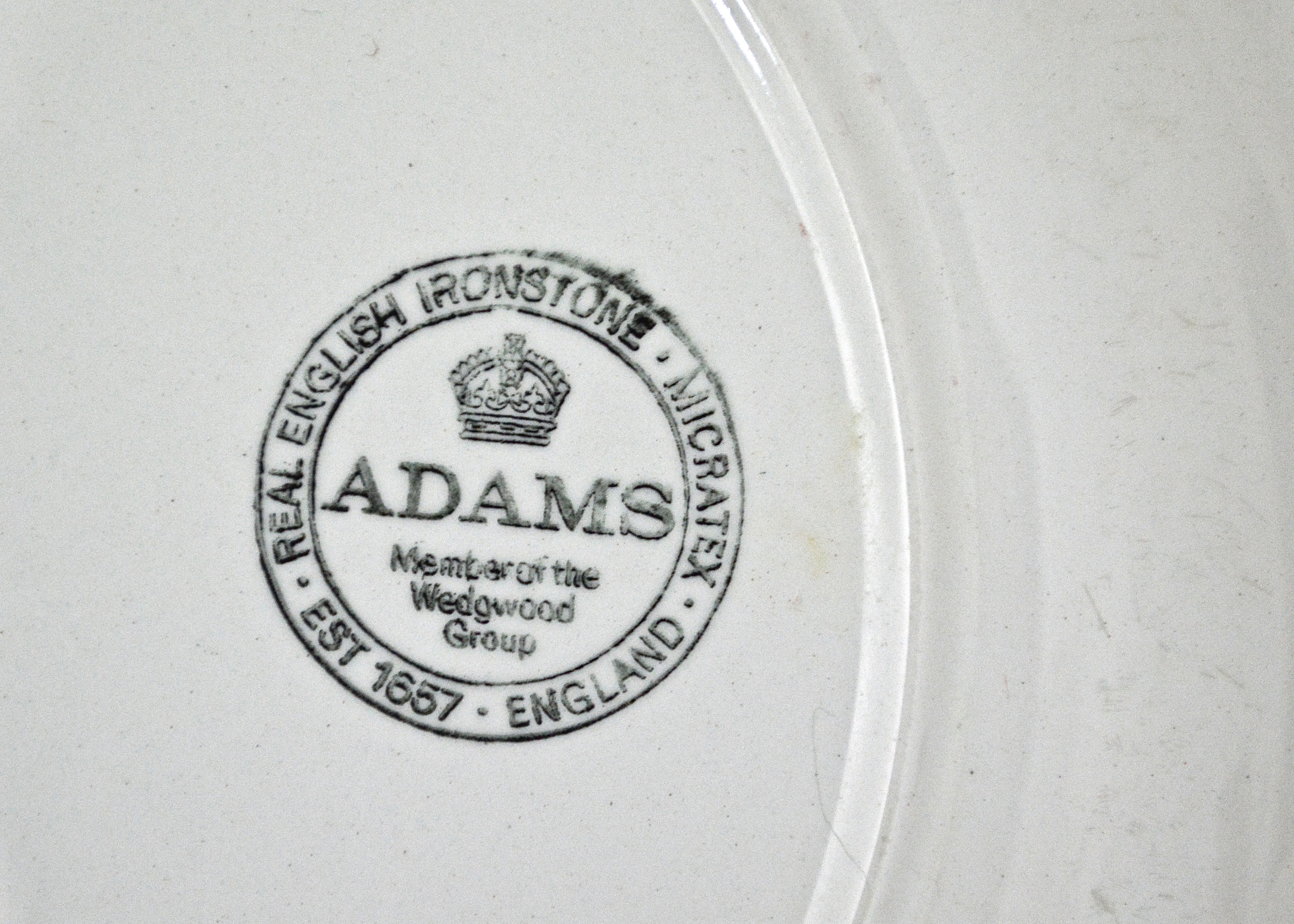Set of Vintage Adams Ironstone Dishes