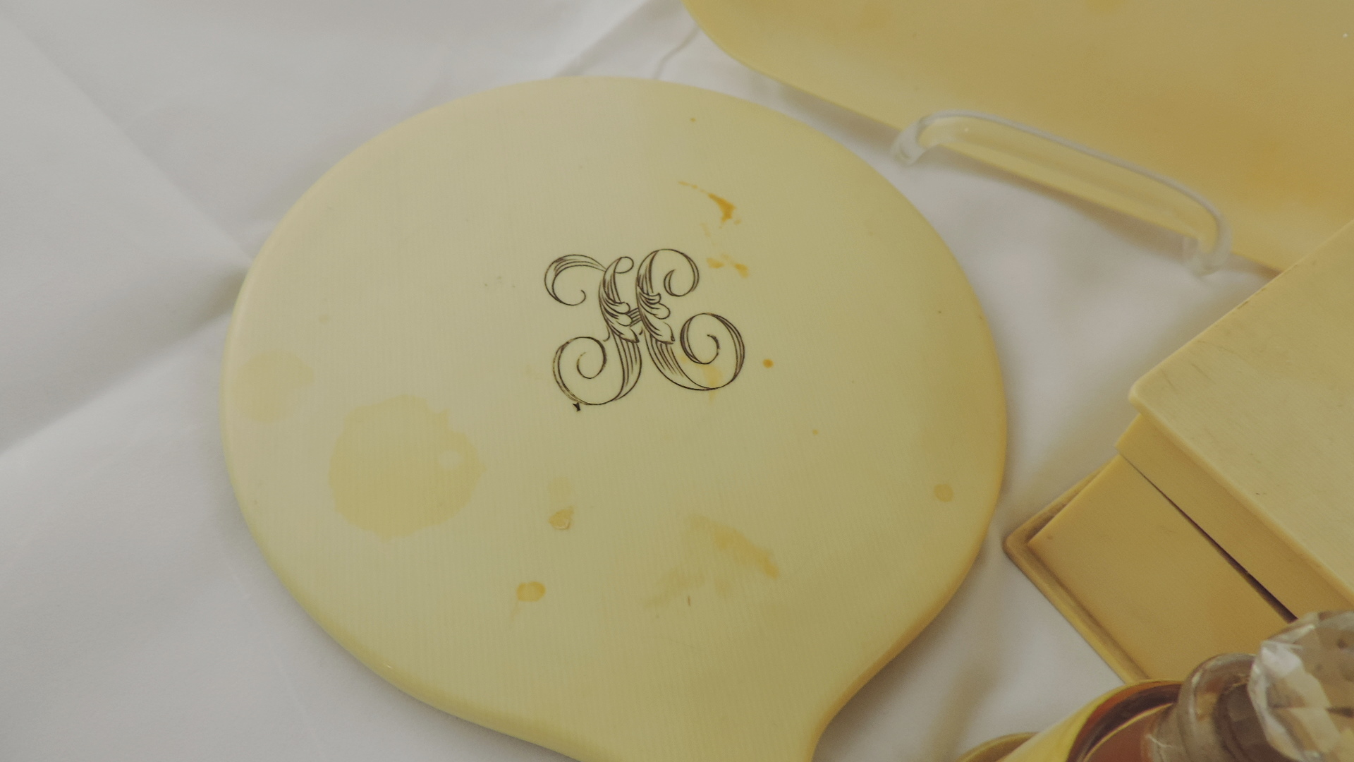 Vintage Celluloid Vanity Set