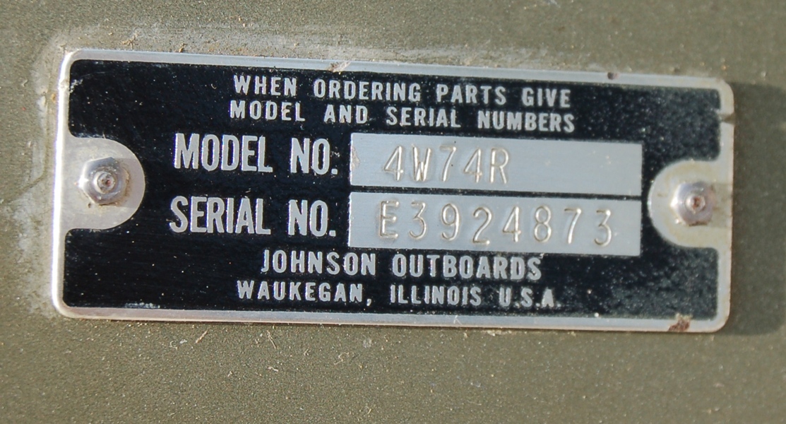 Johnson 4HP Outboard Motor