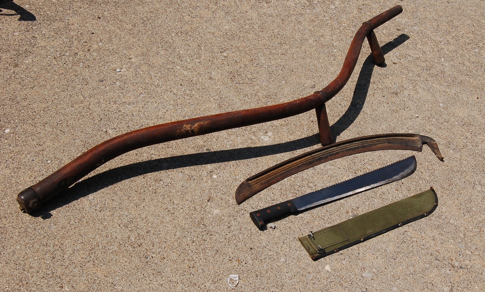 Vintage Scythe and Machete