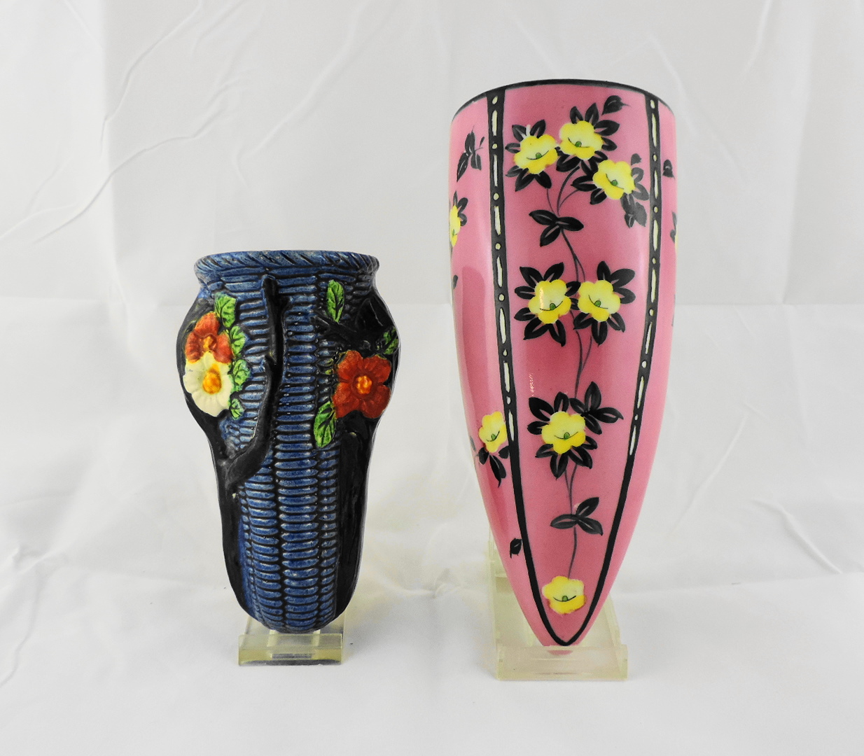 Two Vintage Wall Pockets