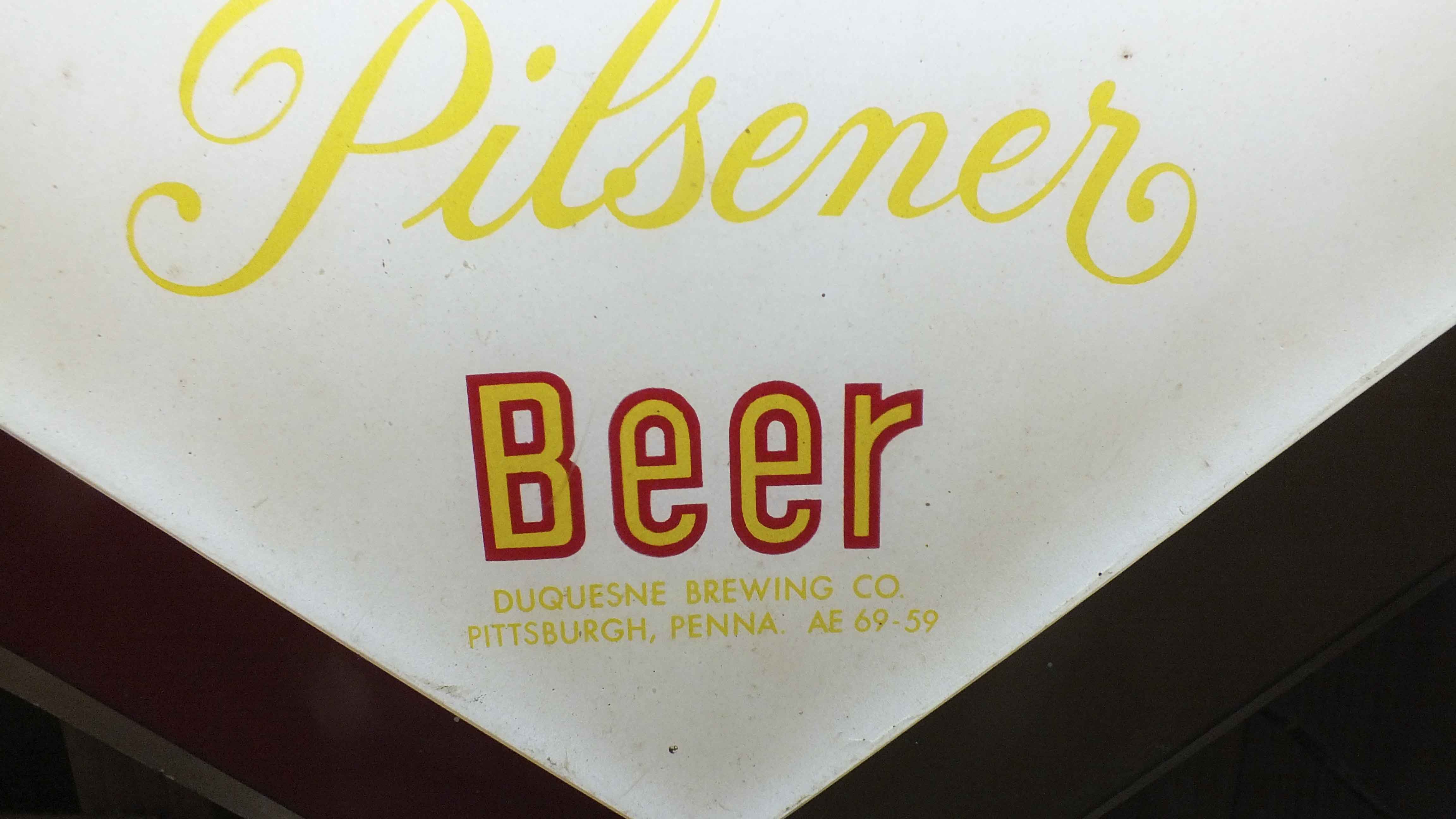 Illuminated Duquesne Beer Sign