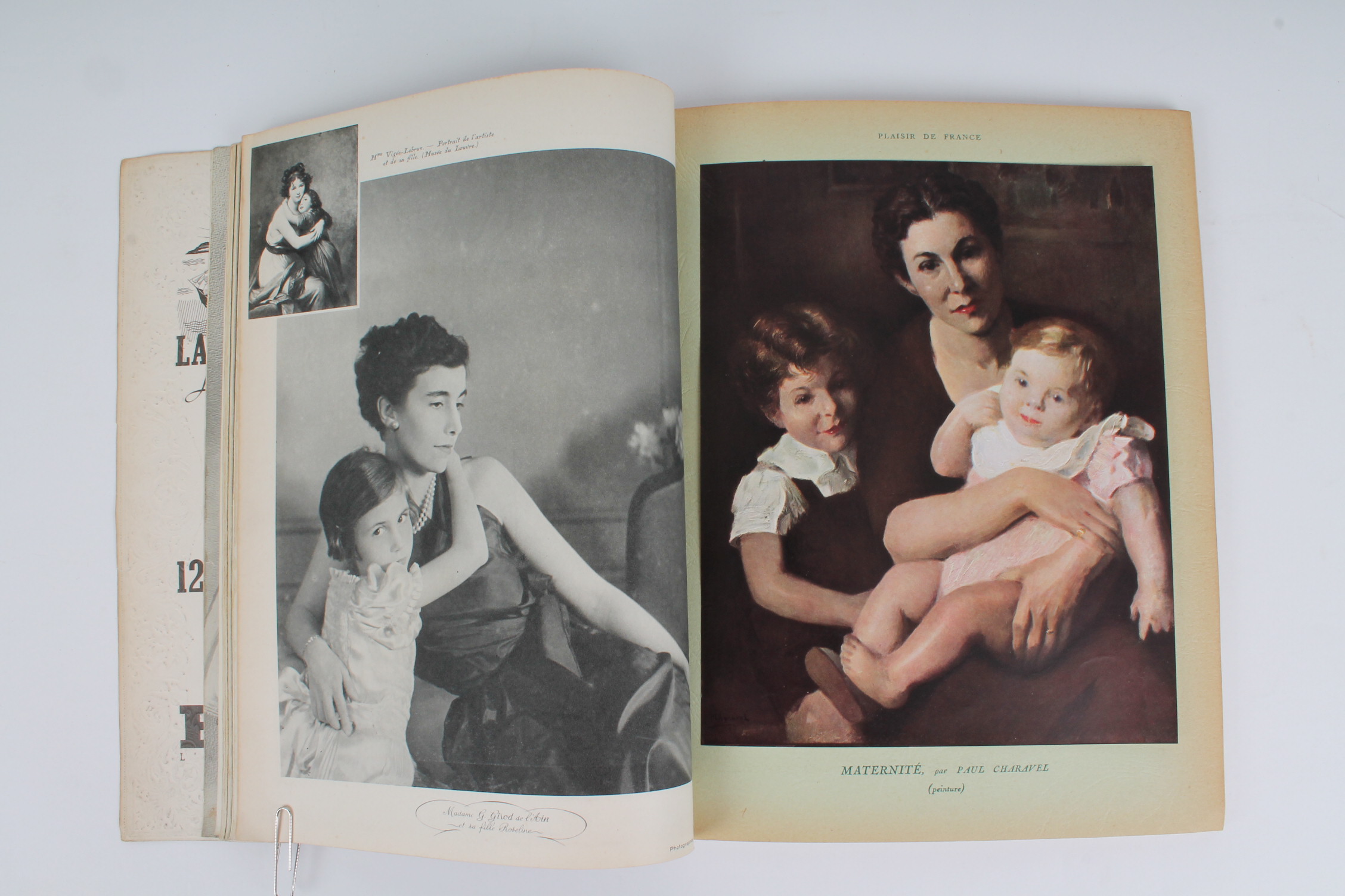 Woman's Vintage 1938 French Fashion Magazine "Plaisir de France" 