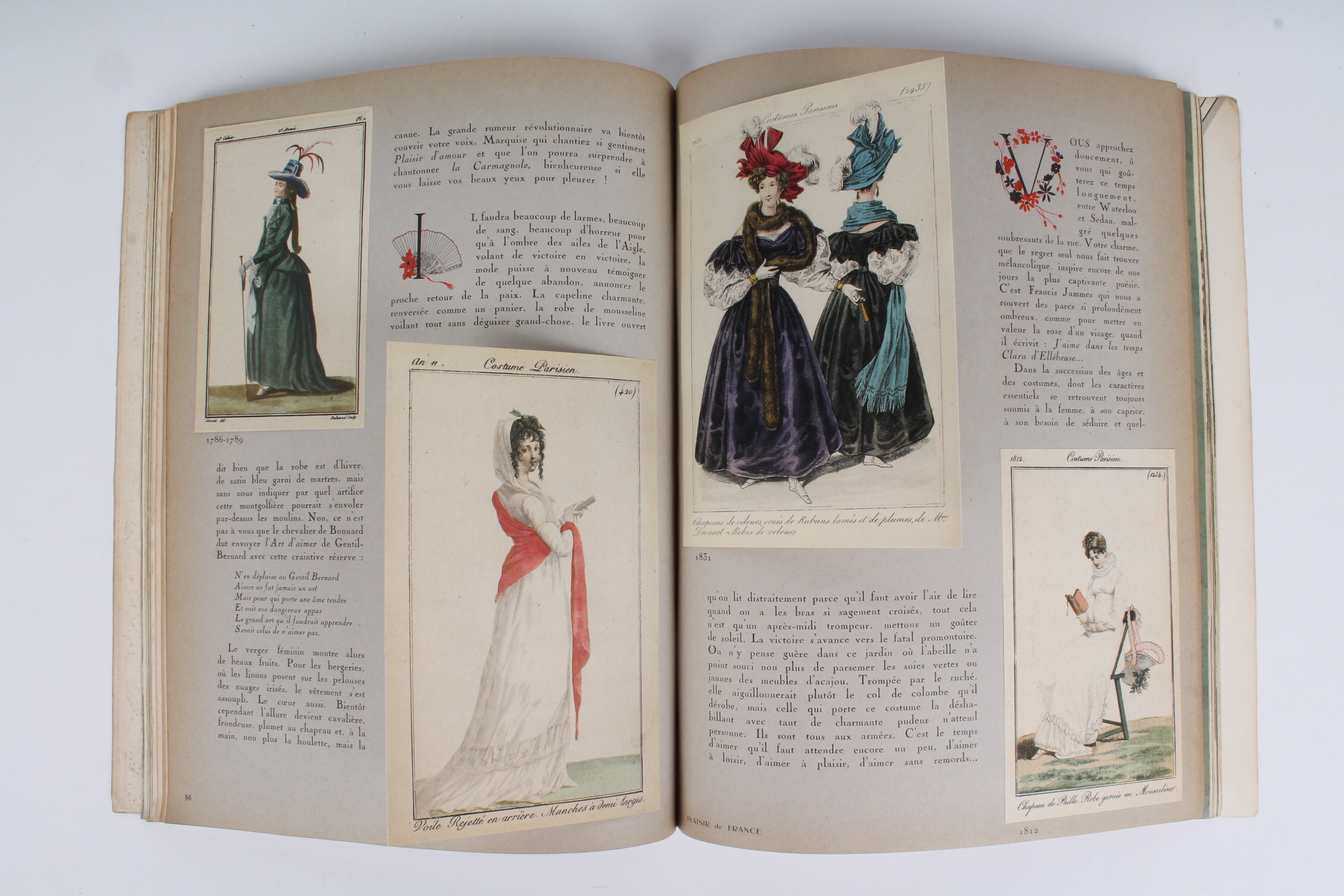 Woman's Vintage 1938 French Fashion Magazine "Plaisir de France" 