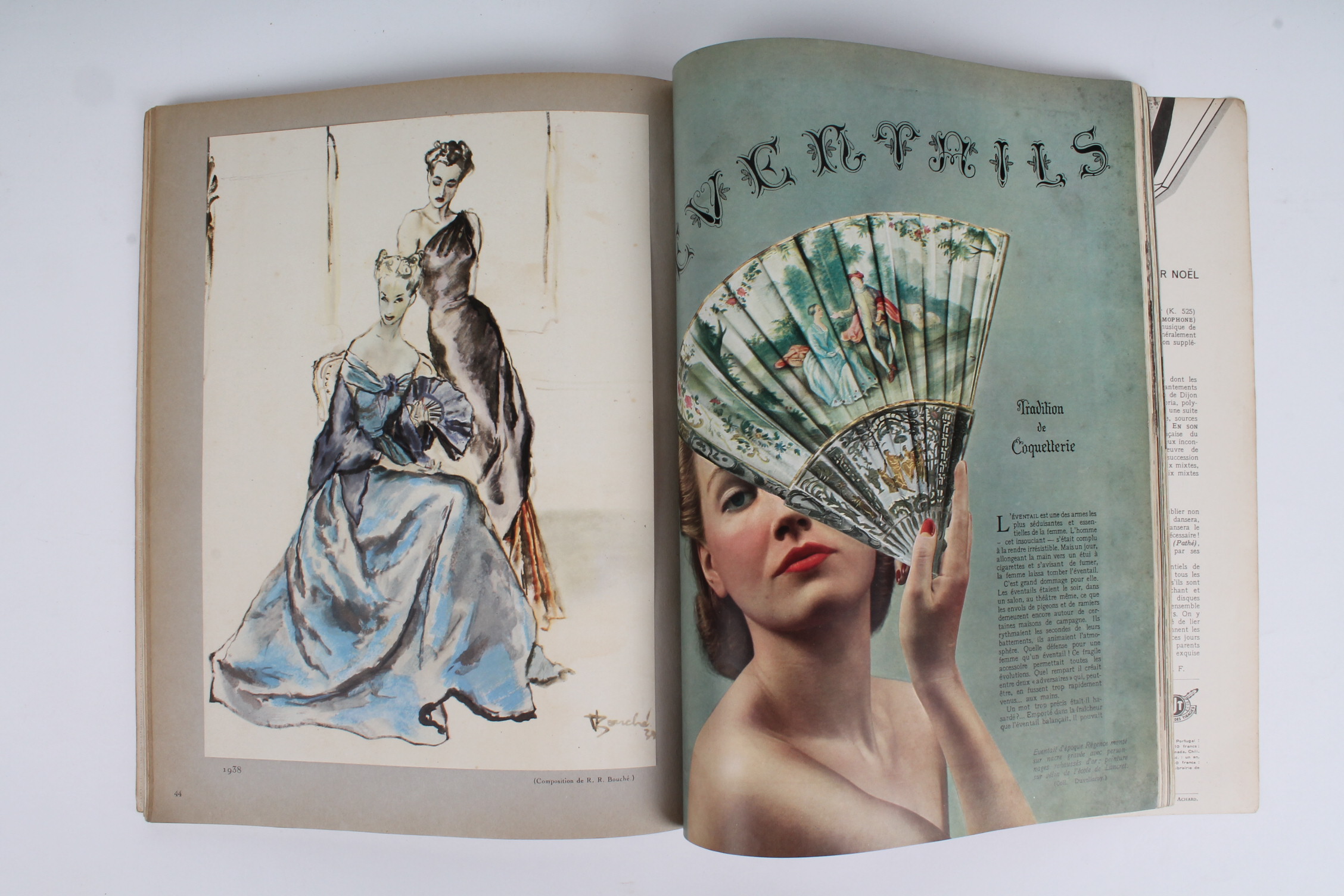 Woman's Vintage 1938 French Fashion Magazine "Plaisir de France" 