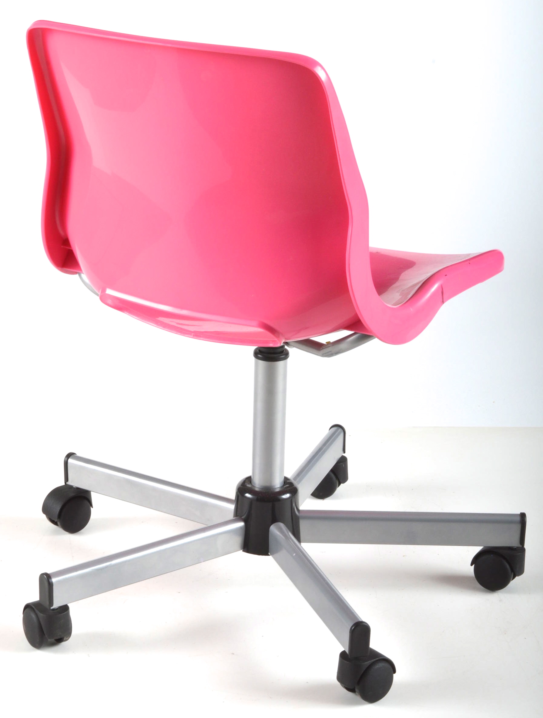 Ikea Pink Plastic Office Chair