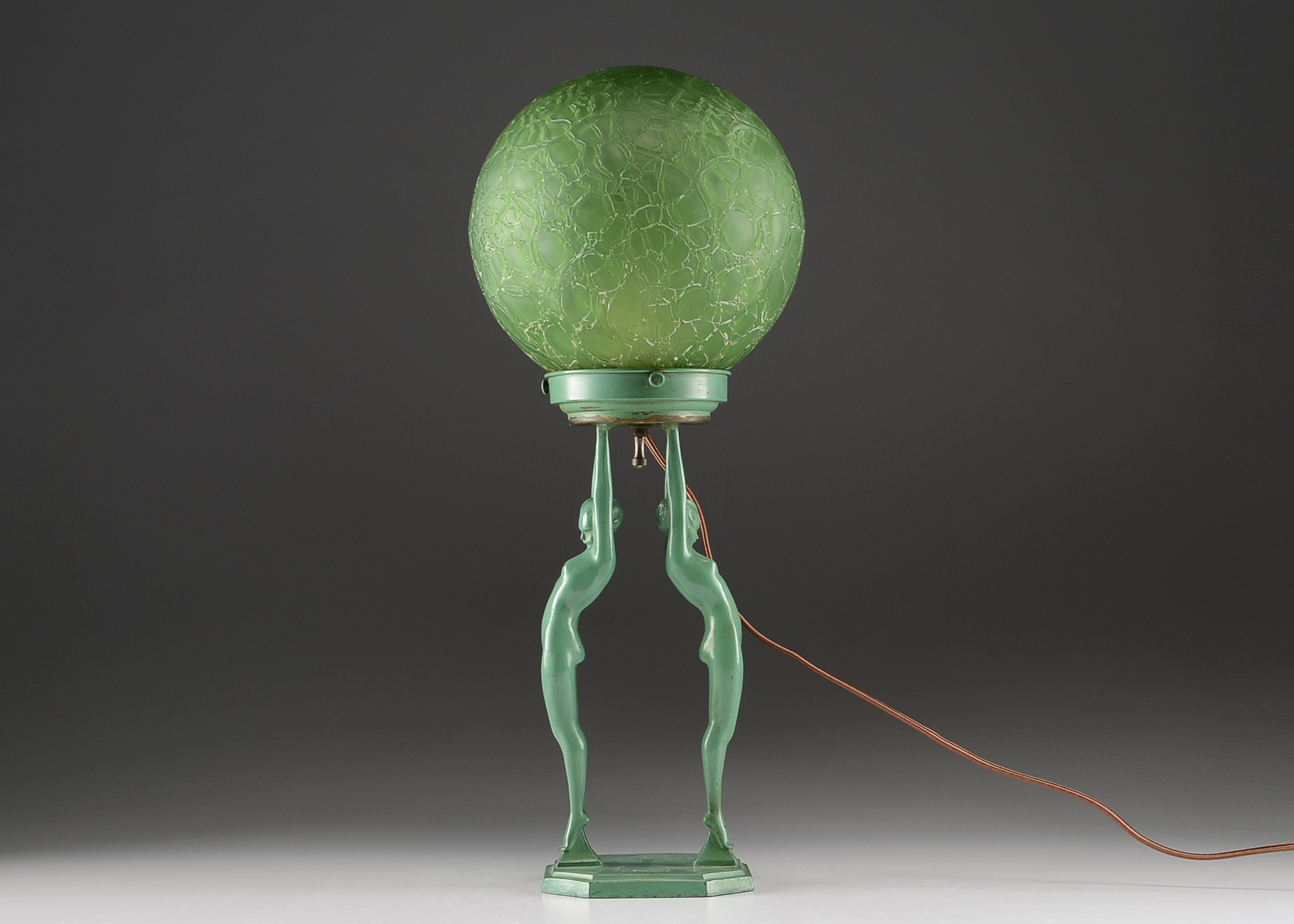 Circa 1927 Frankart Art Deco Figural Lamp