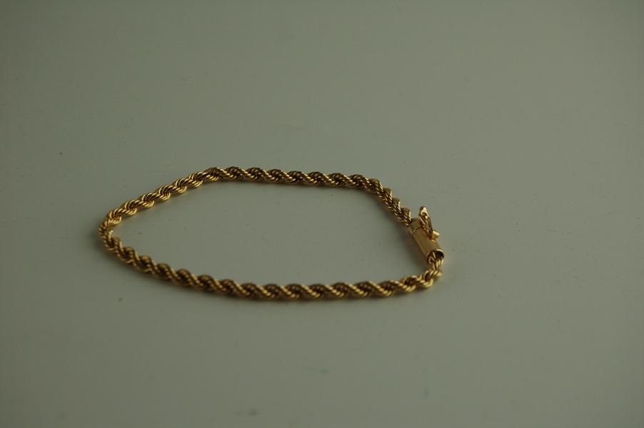 14K Yellow Gold Braid Bracelet