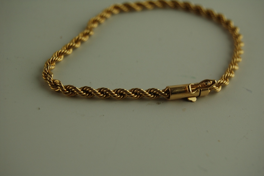 14K Yellow Gold Braid Bracelet