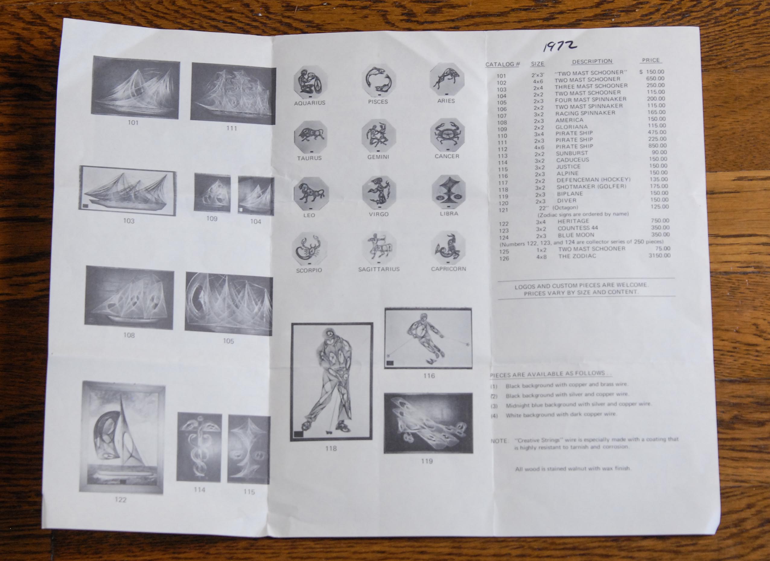 Creative Strings "Two Mast Spinnaker" Original by John M. Barton