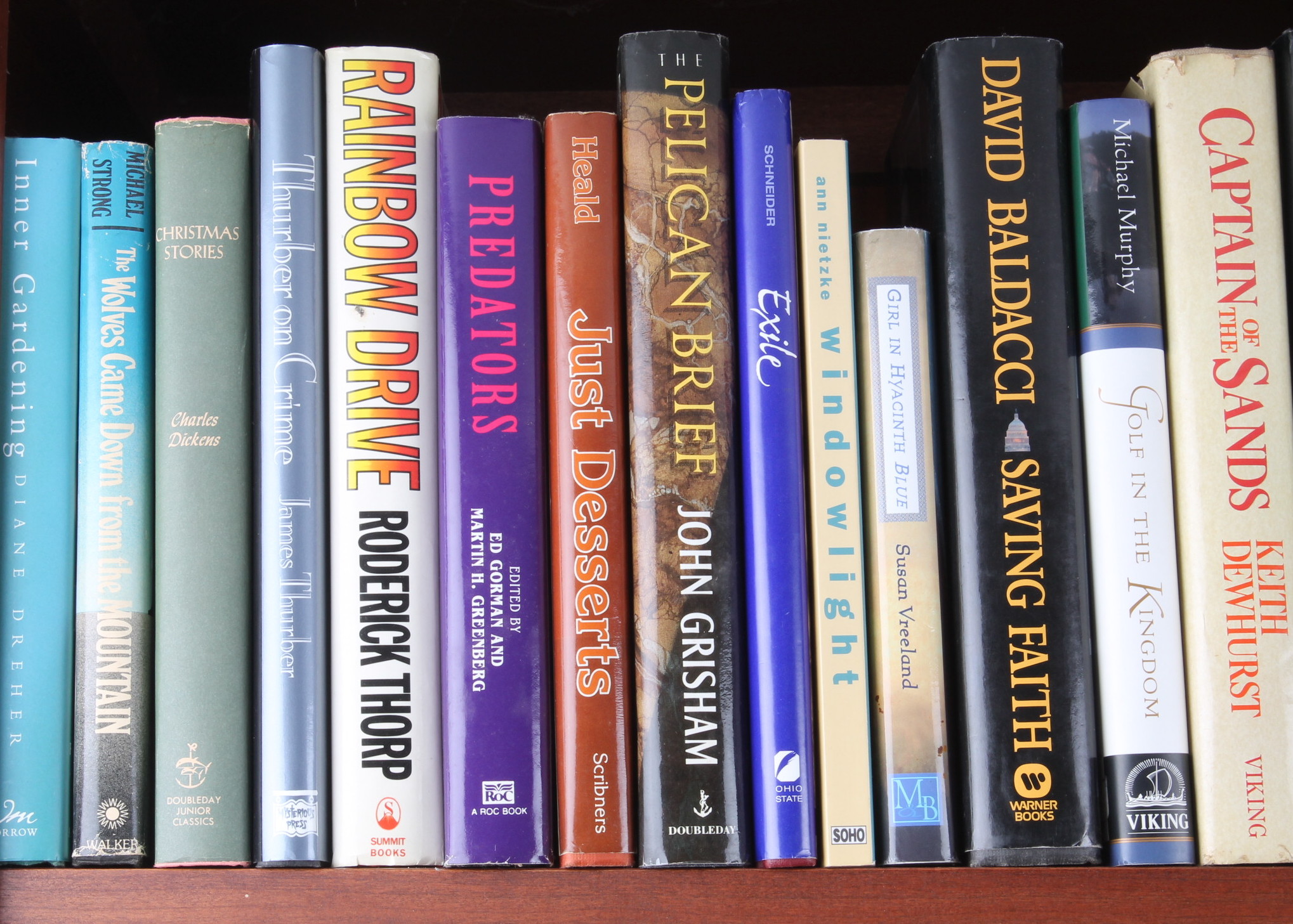 Three-Shelf Assortment of Hardcover Books