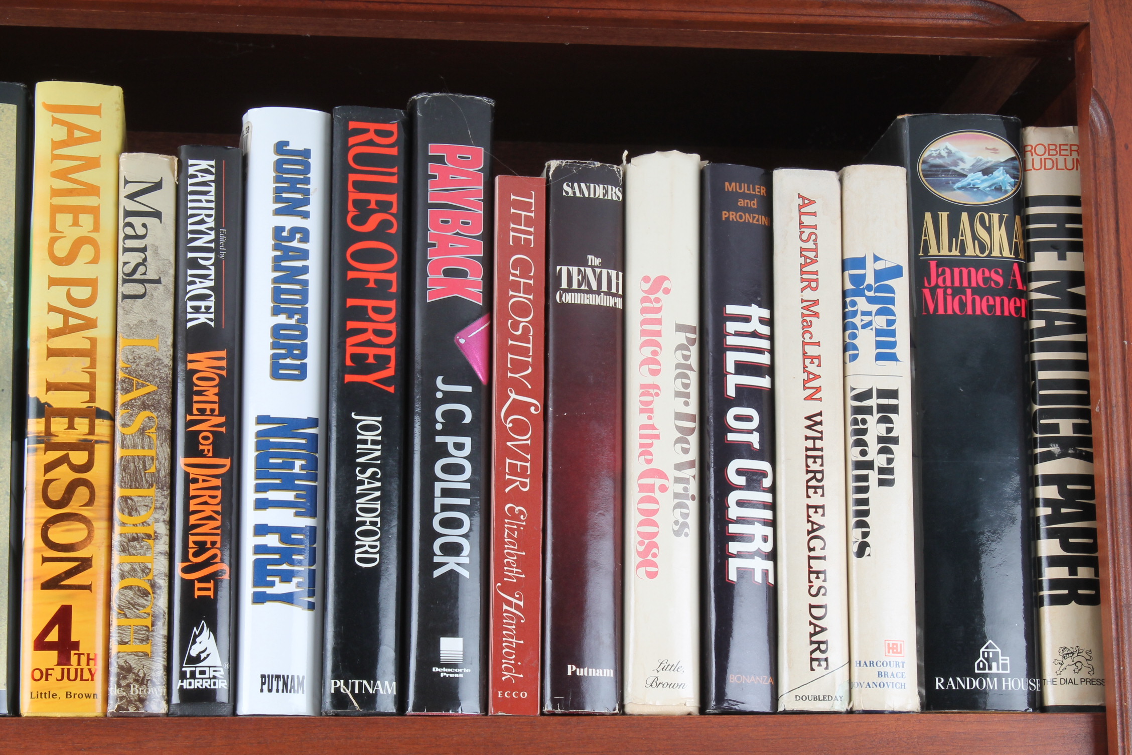 Three-Shelf Assortment of Hardcover Books