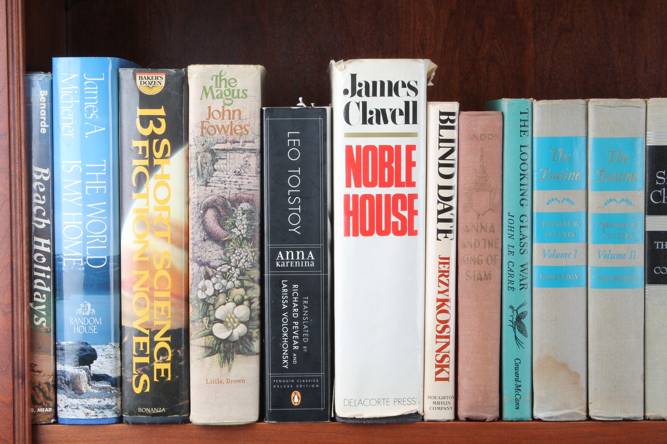 Three-Shelf Assortment of Hardcover Books