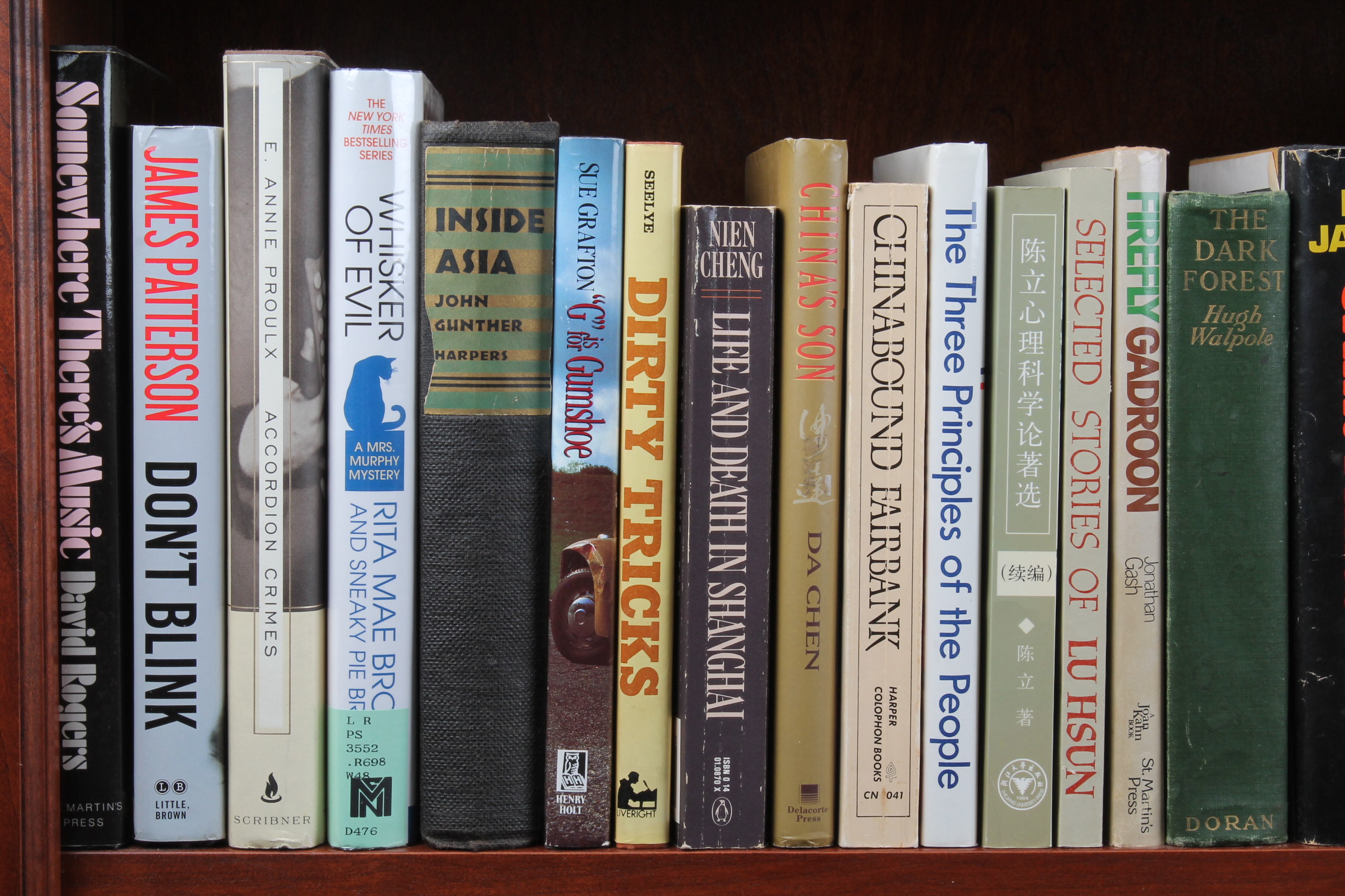 Three-Shelf Assortment of Hardcover Books