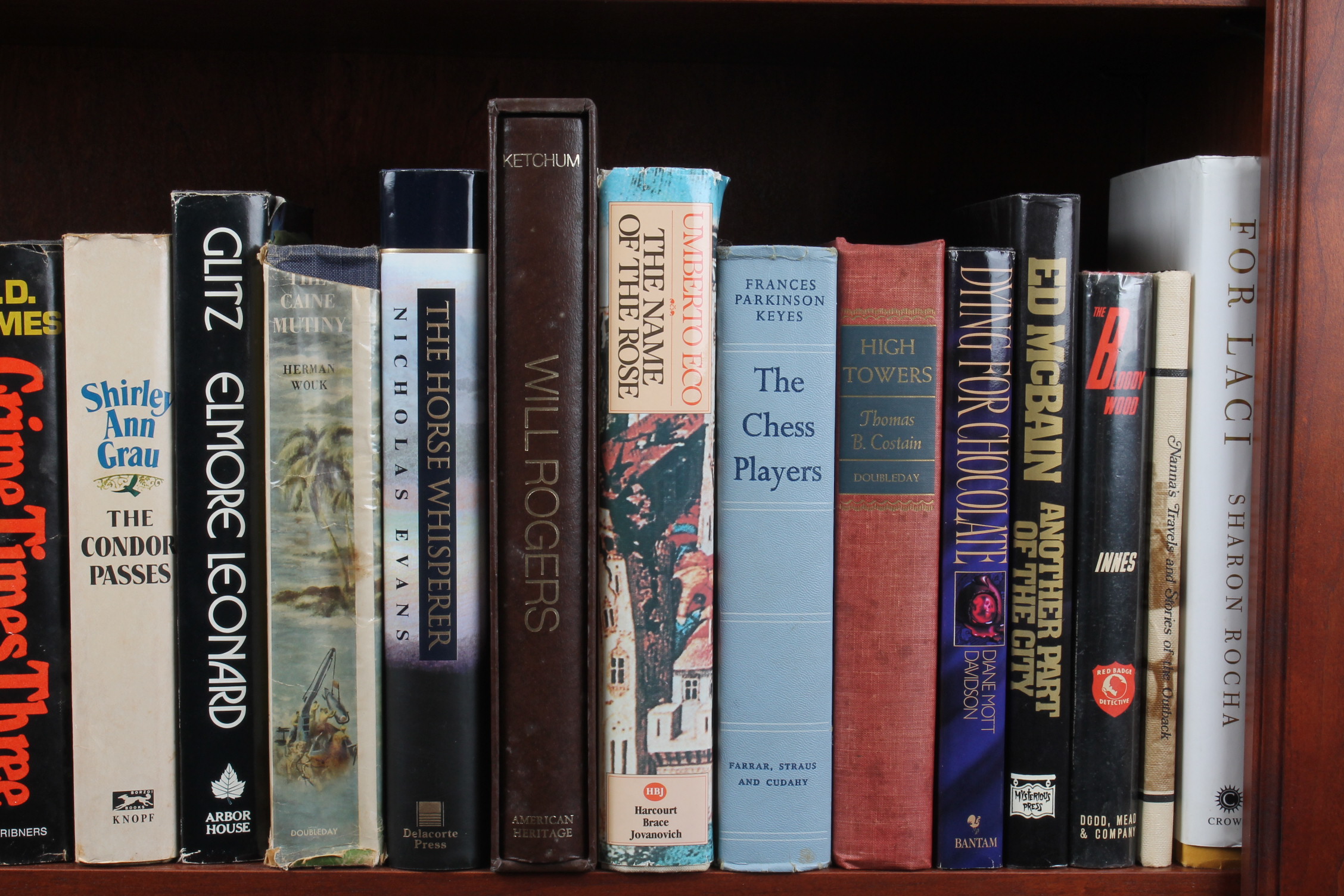 Three-Shelf Assortment of Hardcover Books