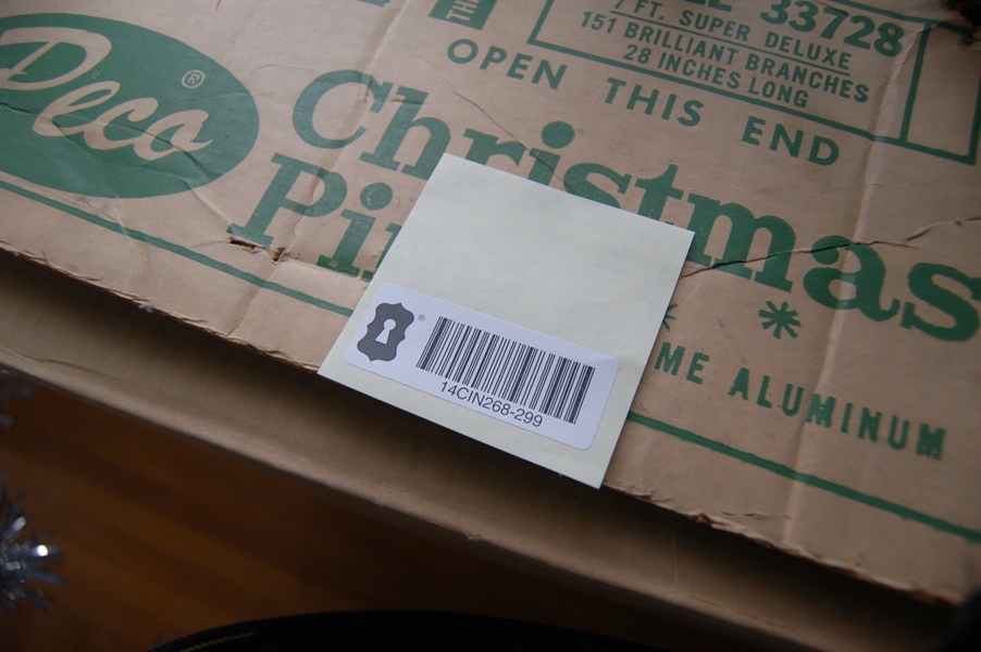 Vintage Silver Tinsel Christmas Tree