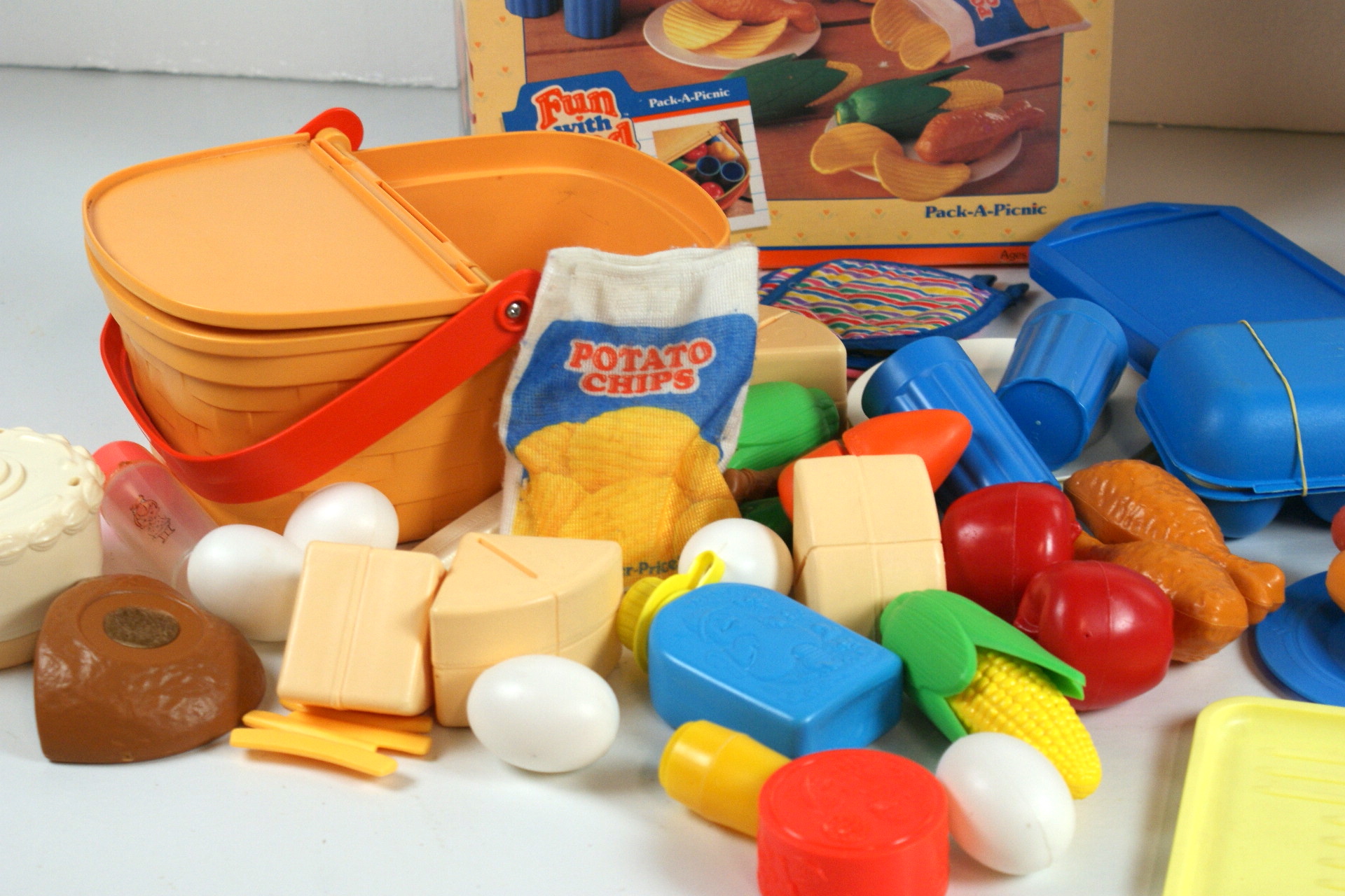 Vintage Fisher Price Pack-A Picnic and Happy Meal Box and More