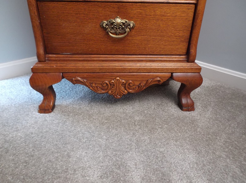 Lexington Reproduction Victorian Style Oak Lingerie Vanity Chest 