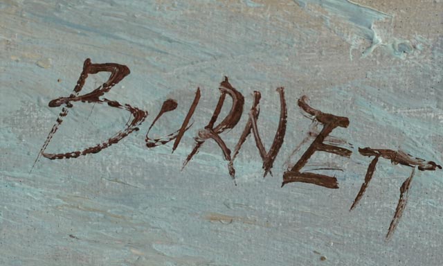 Original Oil Painting - Paris Street Scene by Caroline Burnett