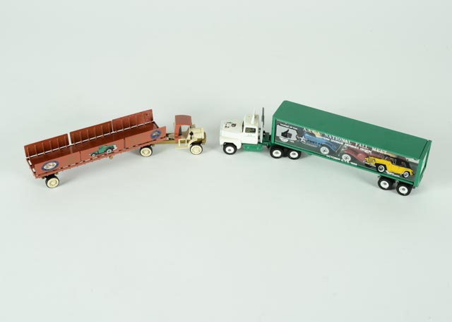 Collection of Winross Semi Truck Railroad Display Models