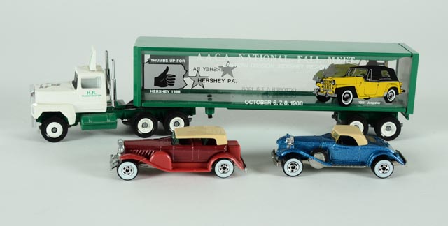 Collection of Winross Semi Truck Railroad Display Models