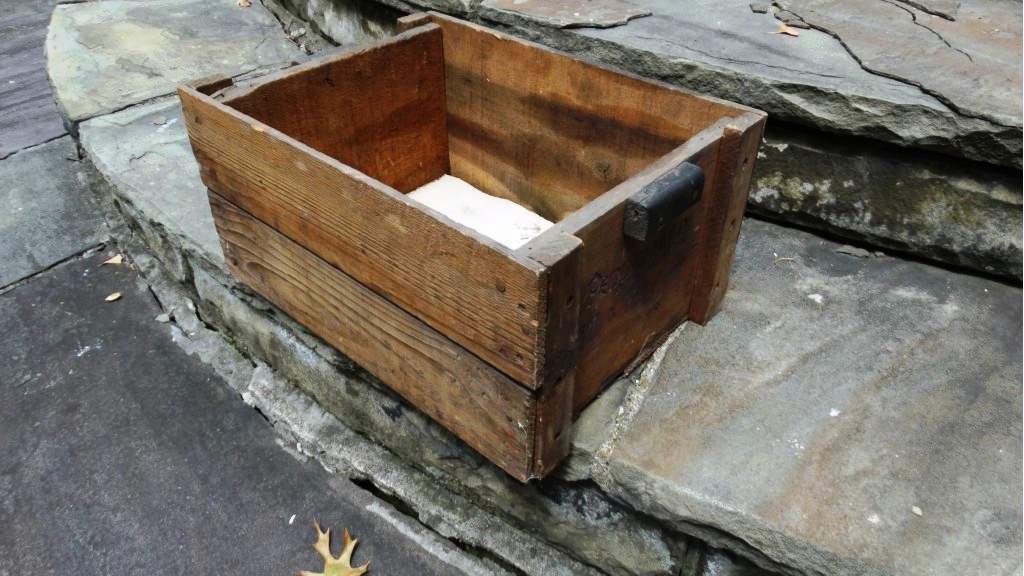 Vintage Galvanized Metal Wash Tubs, Pails, and Wooden Crate