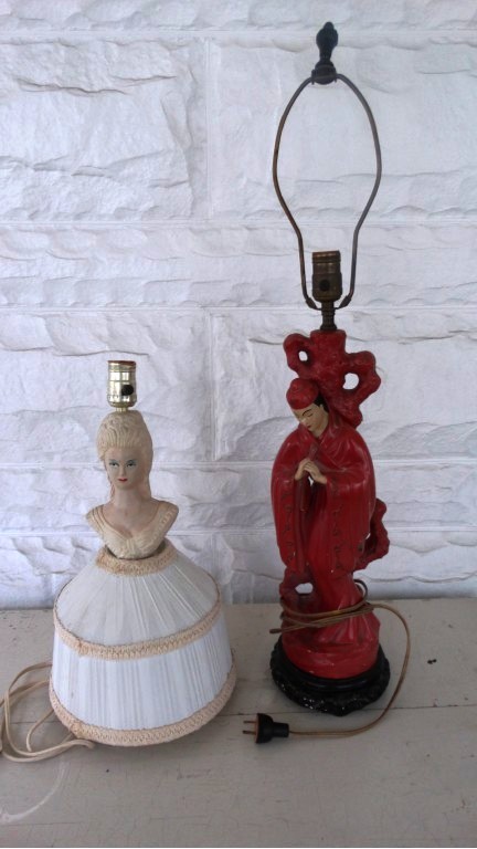Pair of Vintage Figural Table Lamps