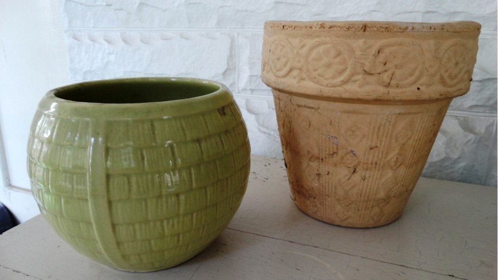 Group of Six Vintage Ceramic Planters