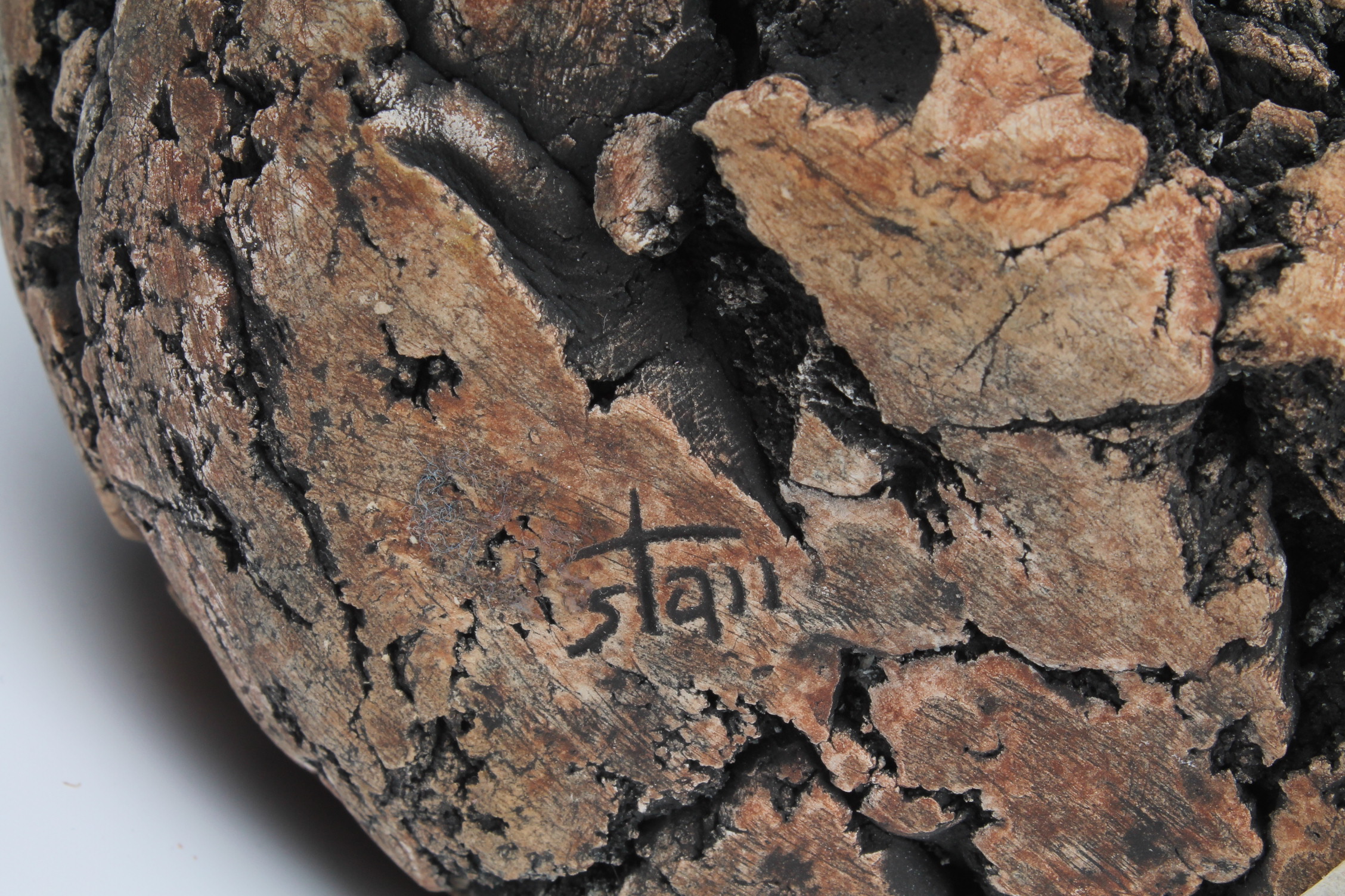 Trio of Ash Sculptures from Mount St. Helens, Signed "Stan"