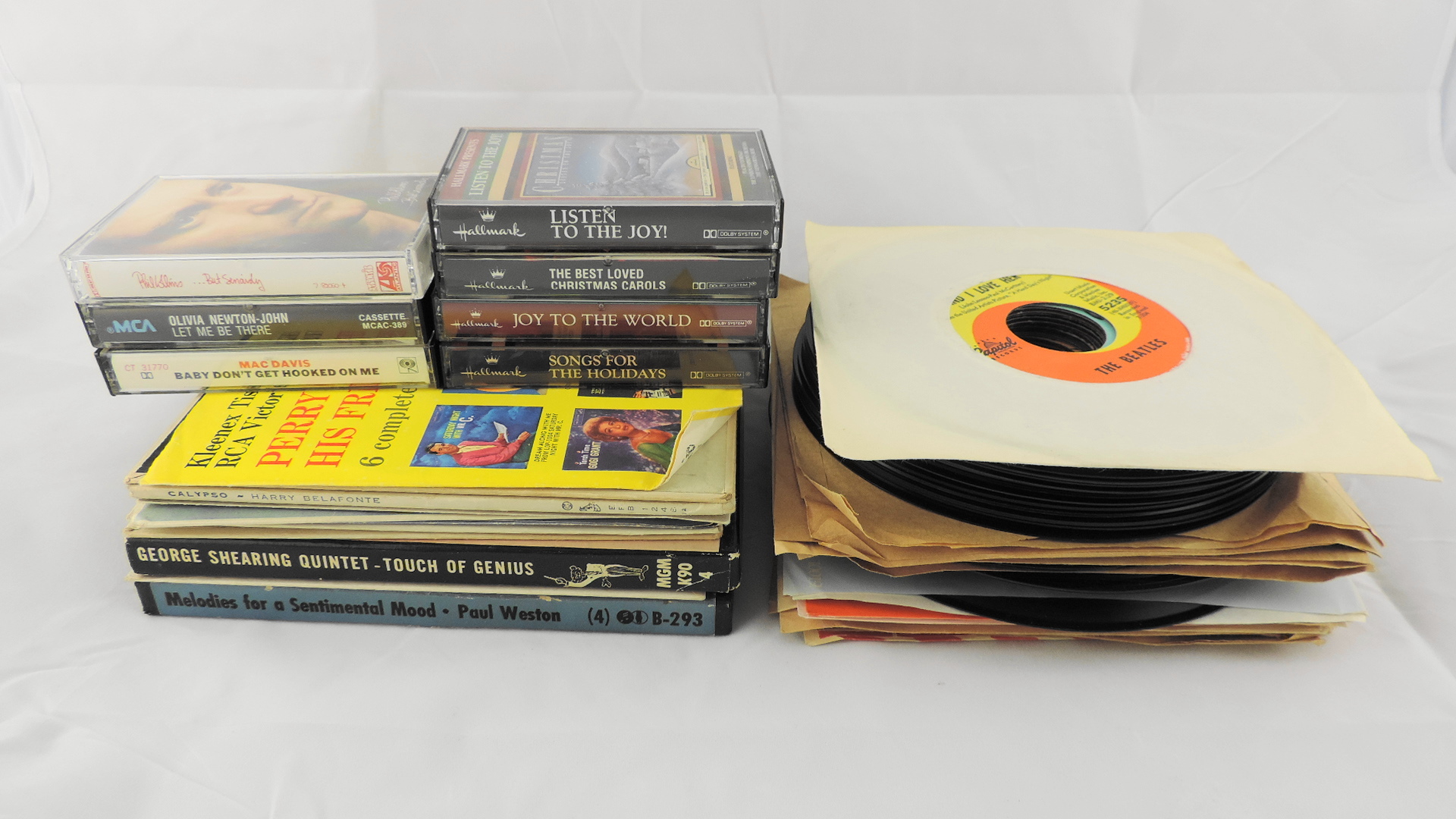 Vintage Vinyl Records and Cassette Tape Collection