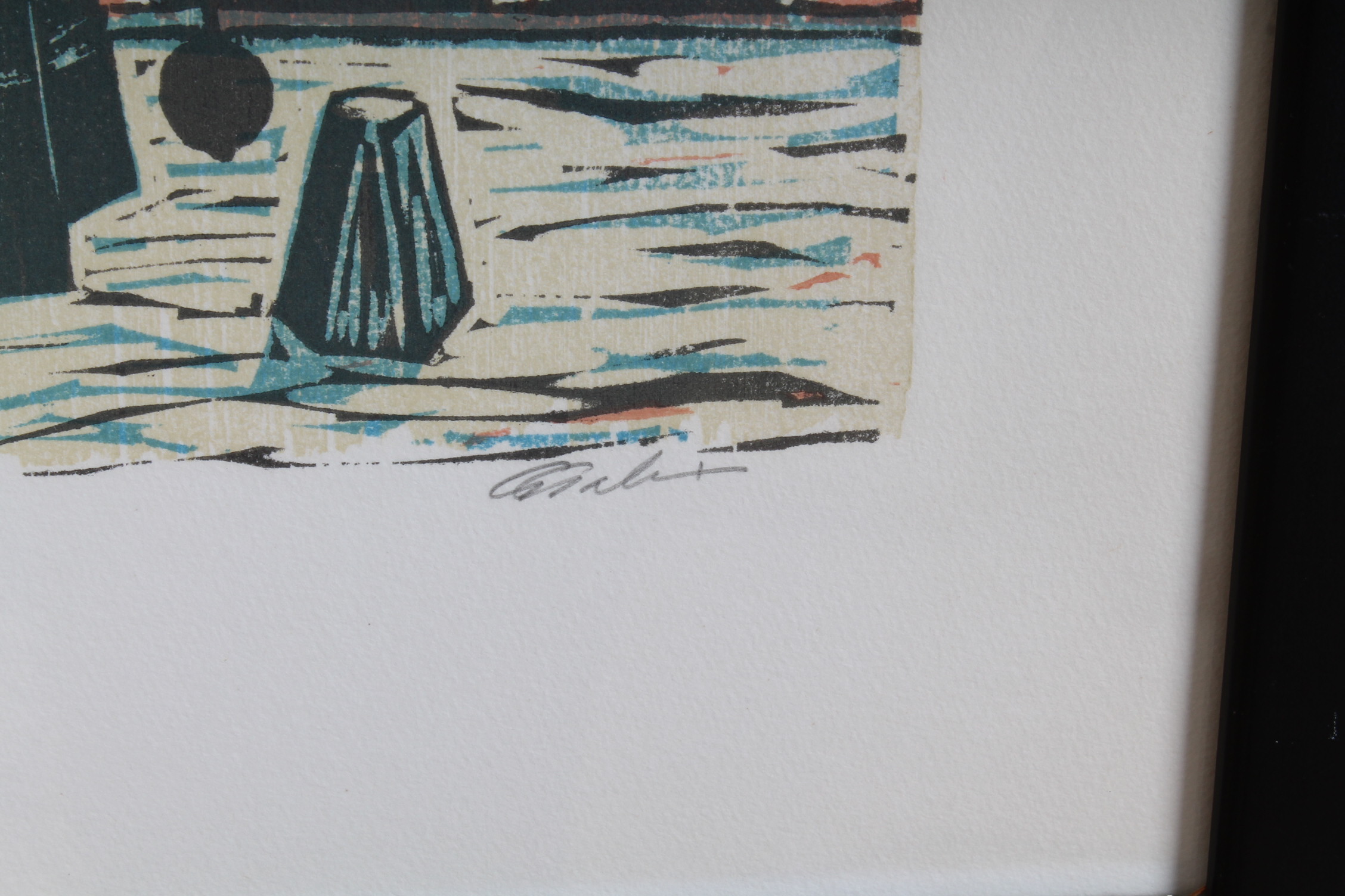 Old City Stockholm 1970 Original Woodcut by Galmin Bollgrand