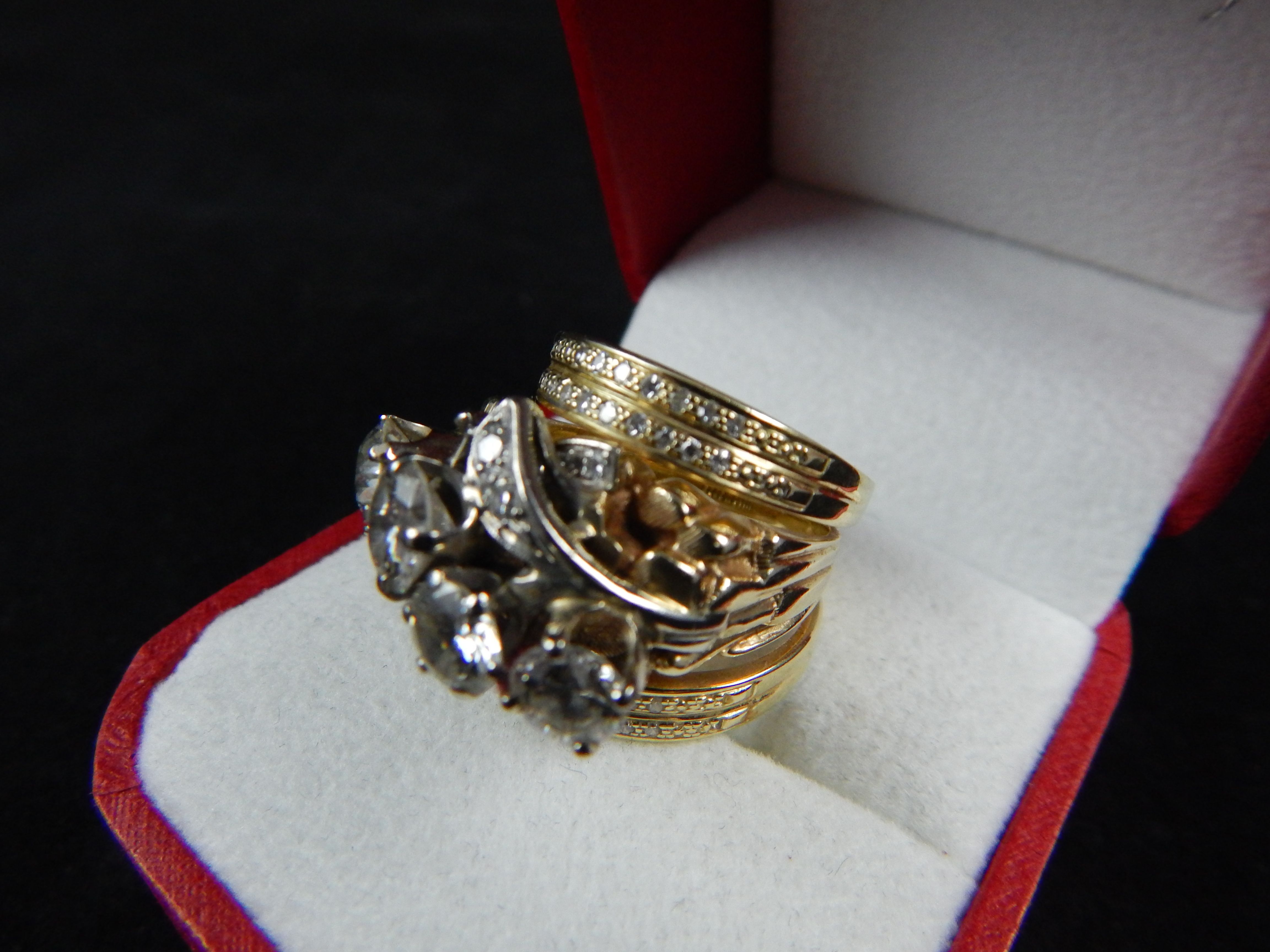 3.45 Ct Tw Diamond Wedding Ring Set