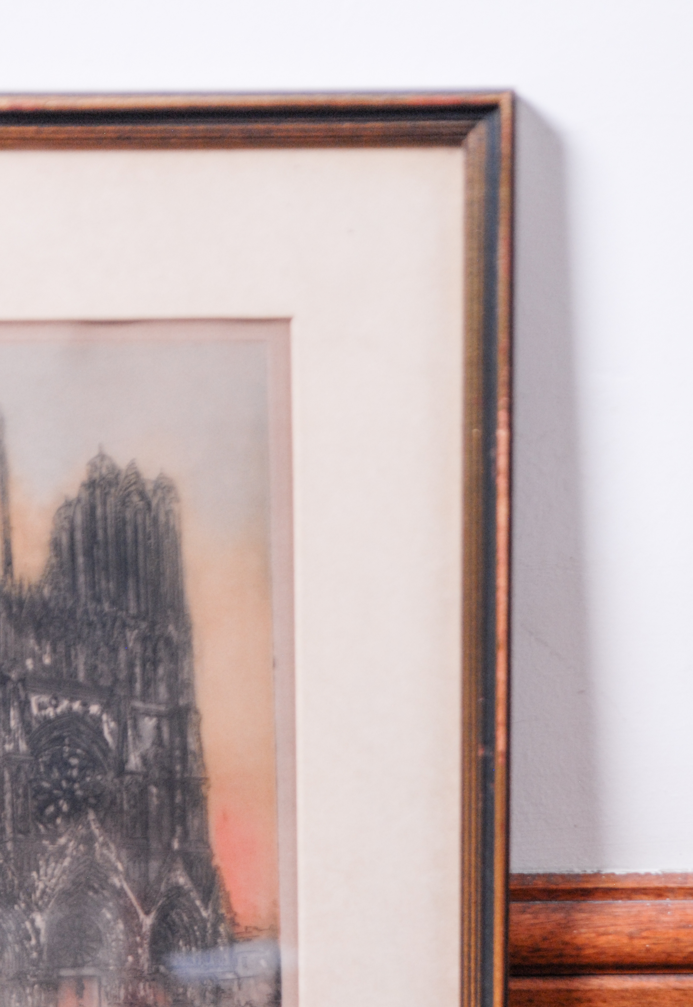 Three Meaningful Hand-Colored Etchings by Paul Mansard, Signed