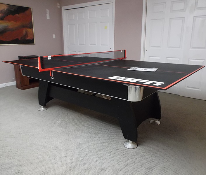 Modern Pool Table and ESPN Table Tennis Conversion Top 