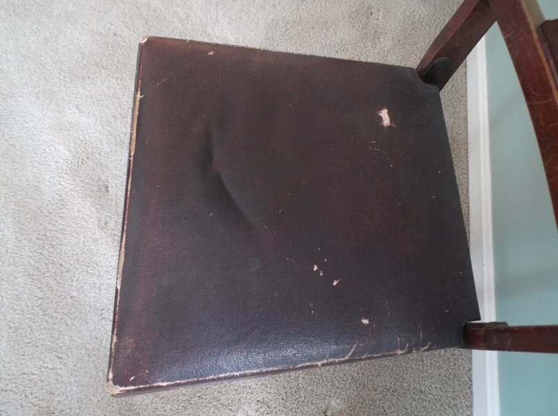 Vintage Lyre Back Folding Chair 