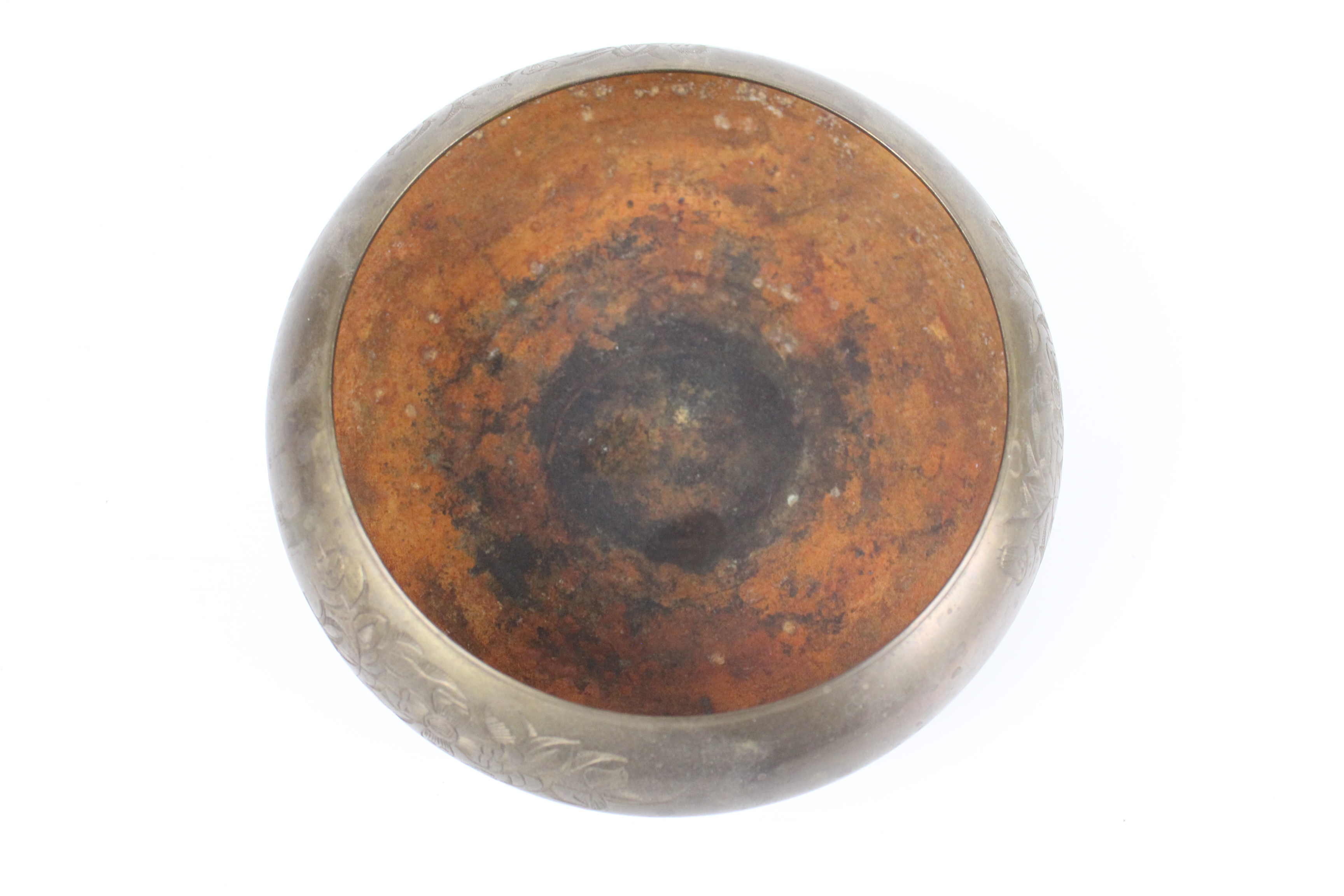 Vintage Iskandar Matar & Sons Nazareth and Brass Serving Pieces