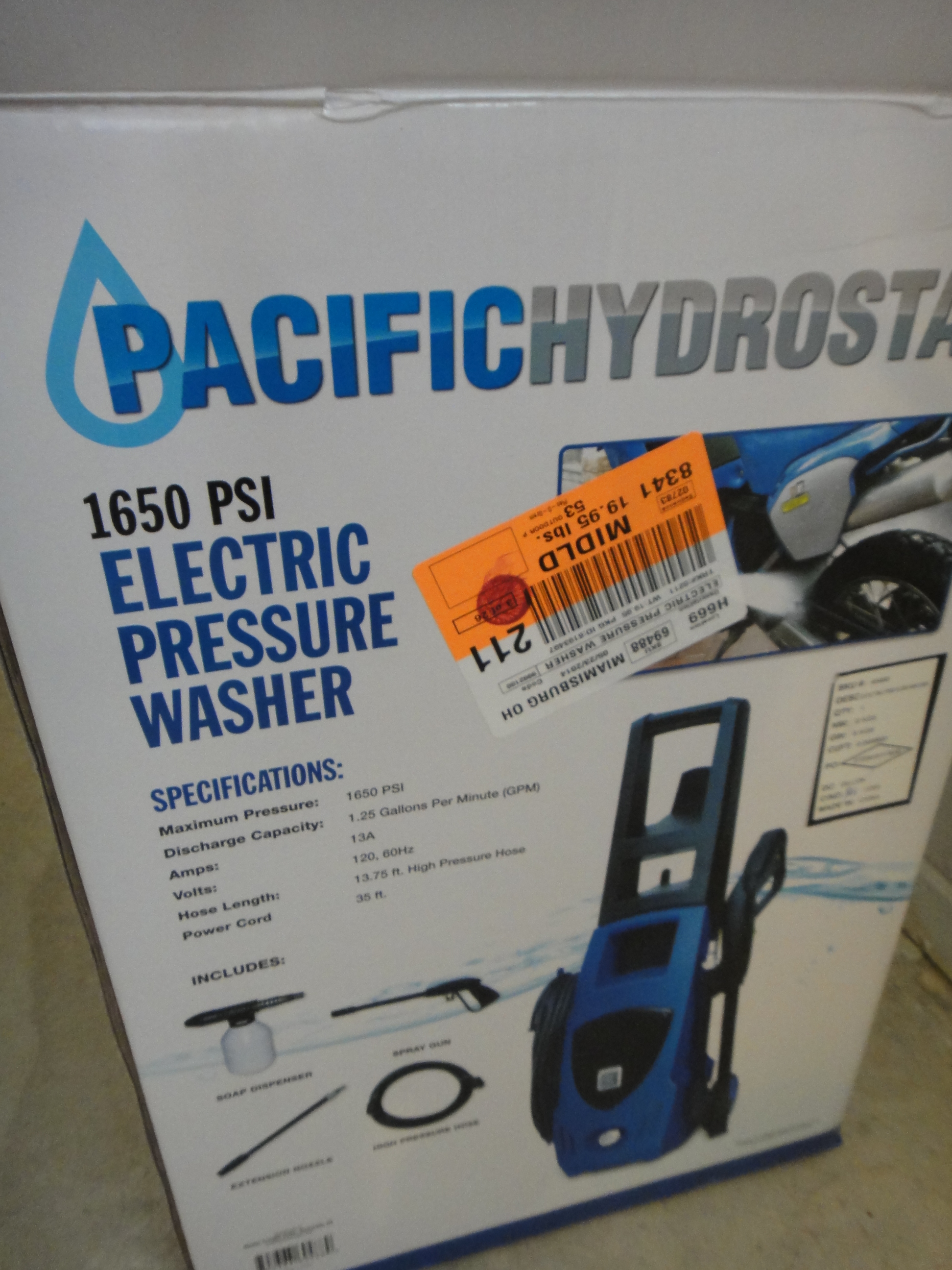 Pacific Hydrostart Electric Pressure Washer