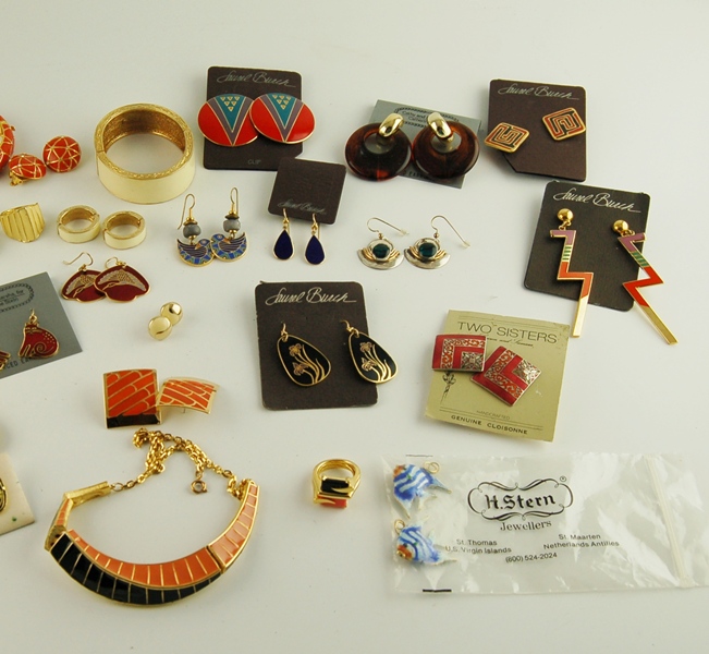 Laurel Birch and Enameled Jewelry