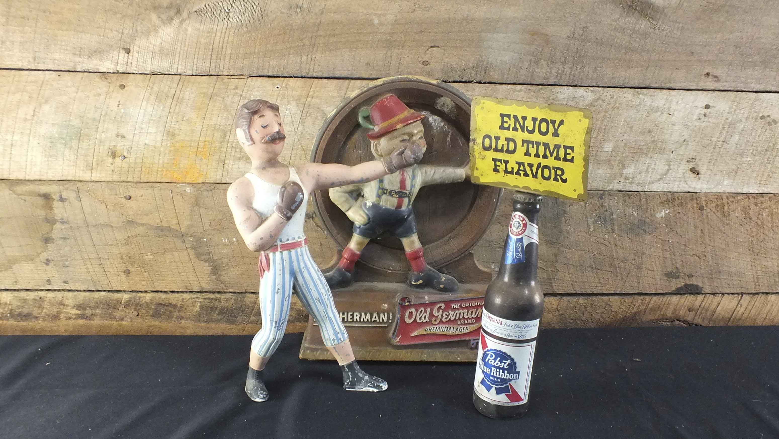 Pabst Blue Ribbon and Old German  Beer Advertising Displays