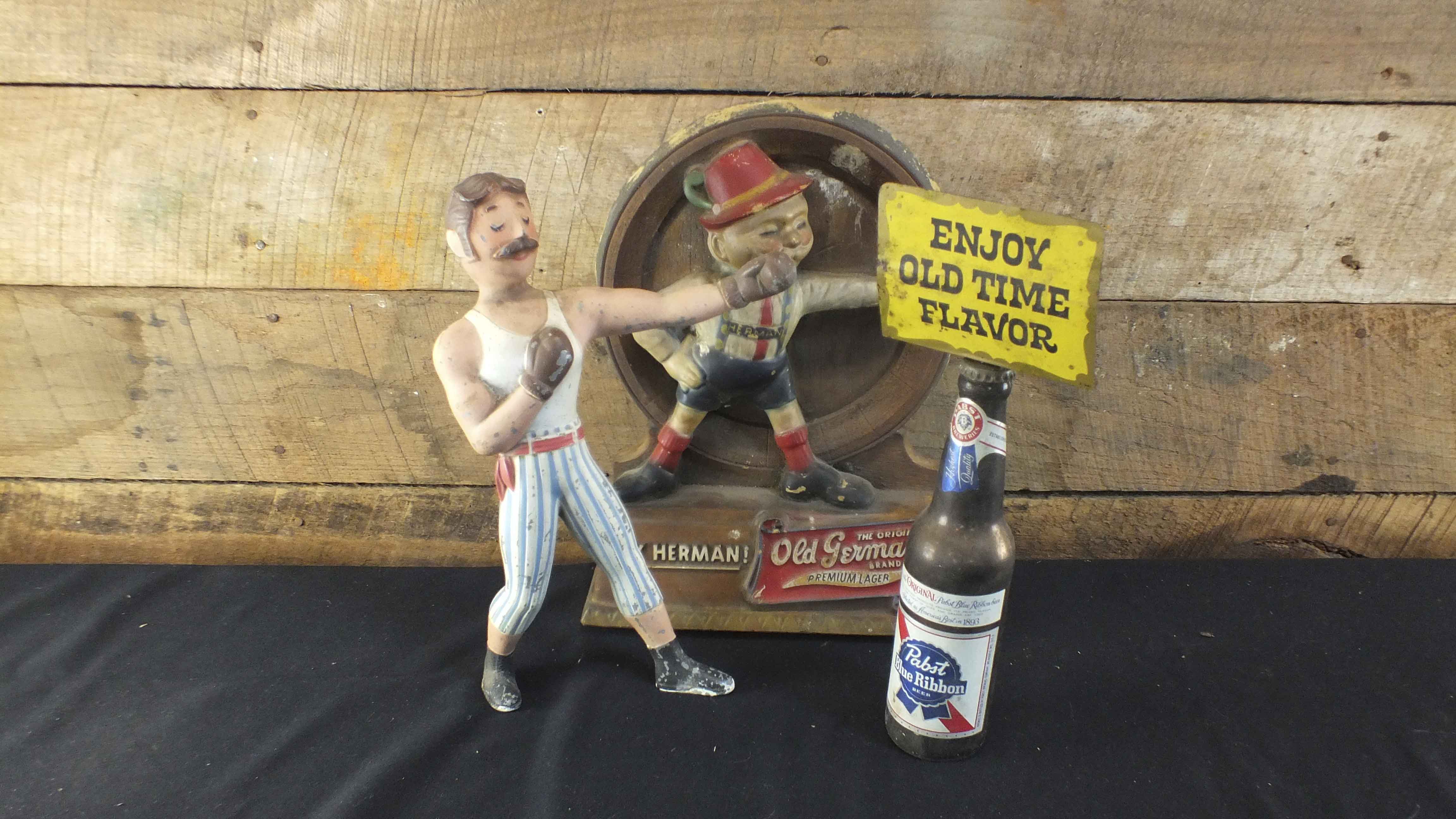 Pabst Blue Ribbon and Old German  Beer Advertising Displays