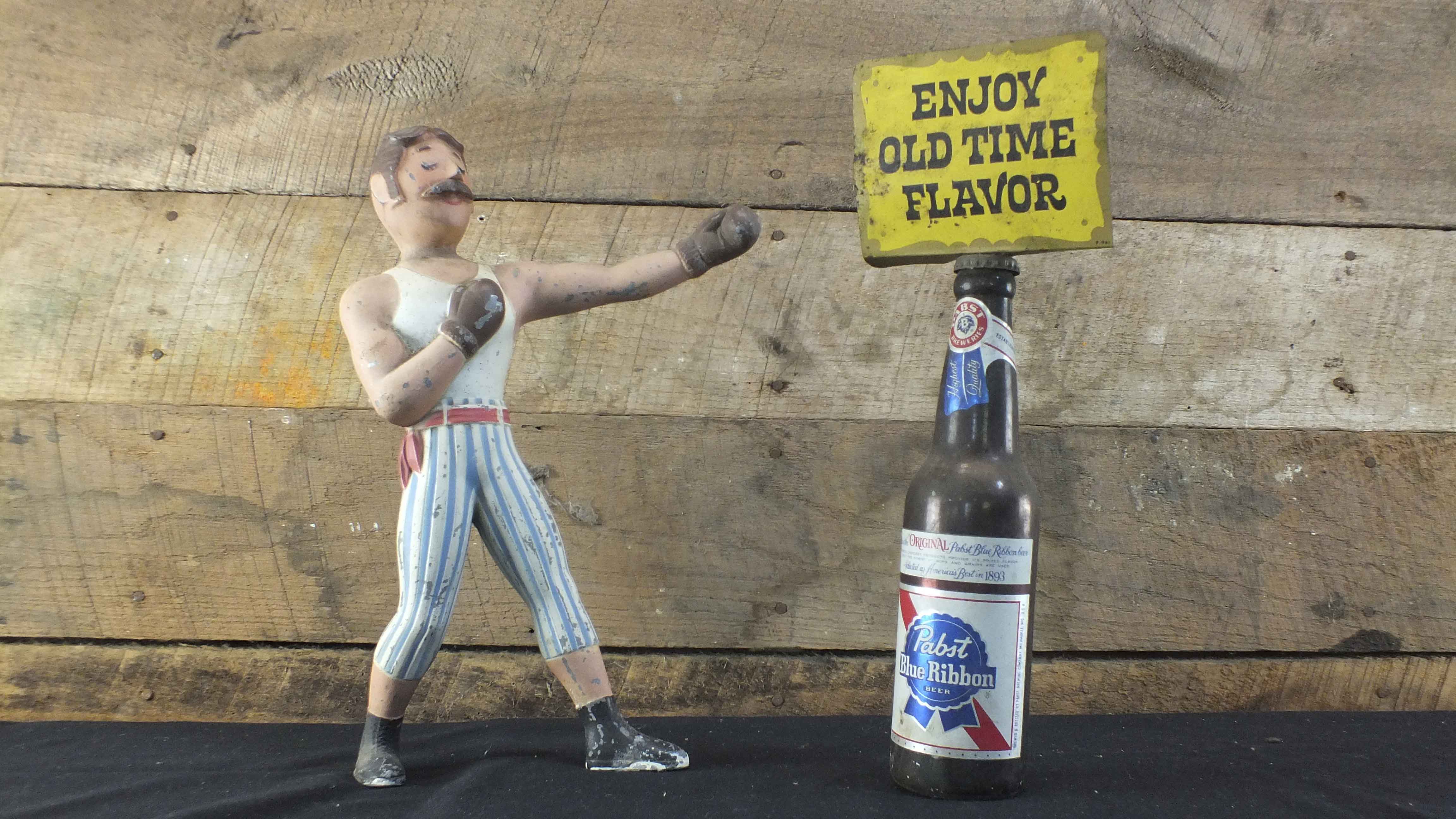Pabst Blue Ribbon and Old German  Beer Advertising Displays