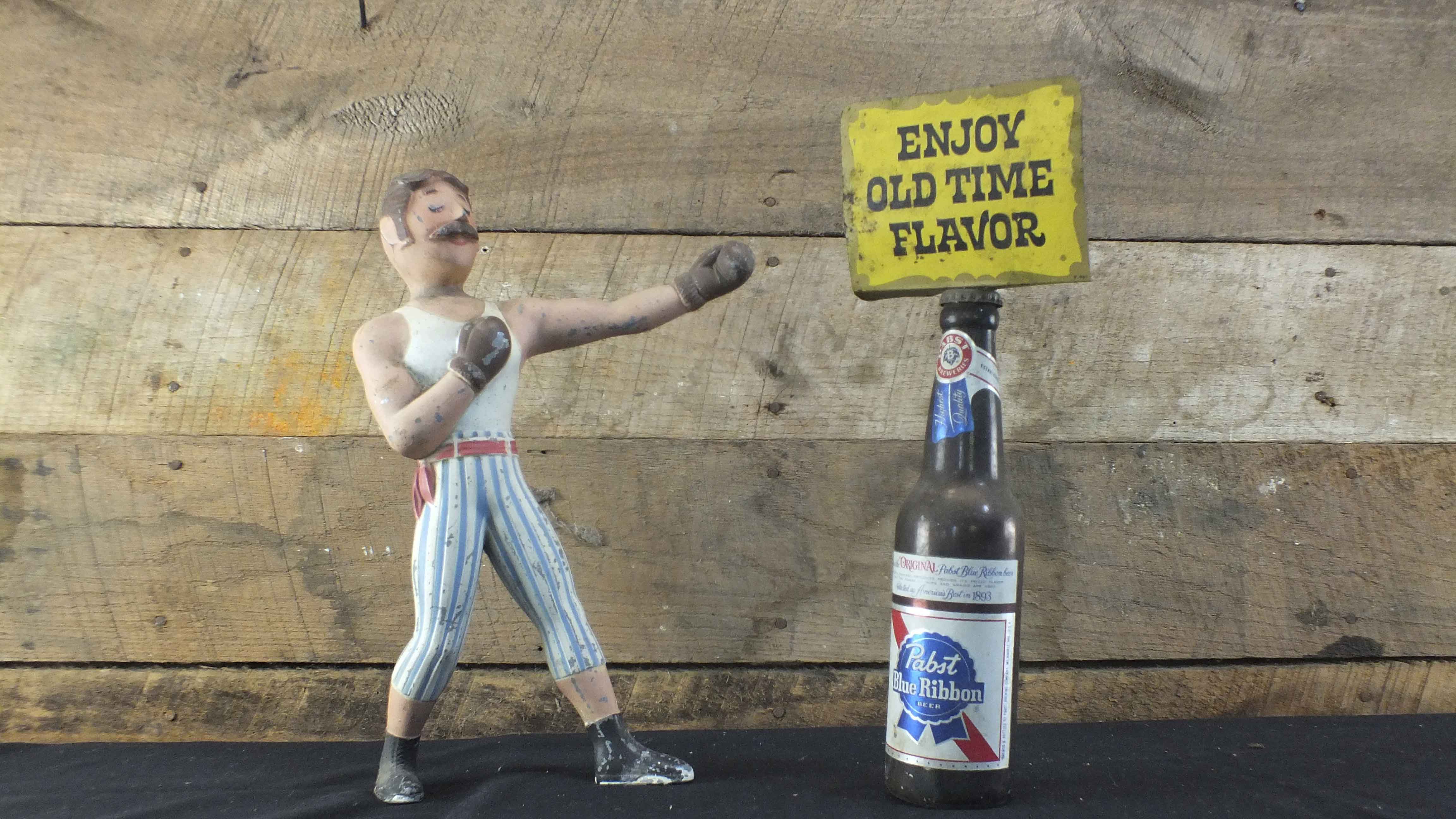 Pabst Blue Ribbon and Old German  Beer Advertising Displays