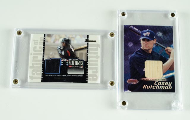 Nineteen Game-Worn/Swatch Baseball Cards